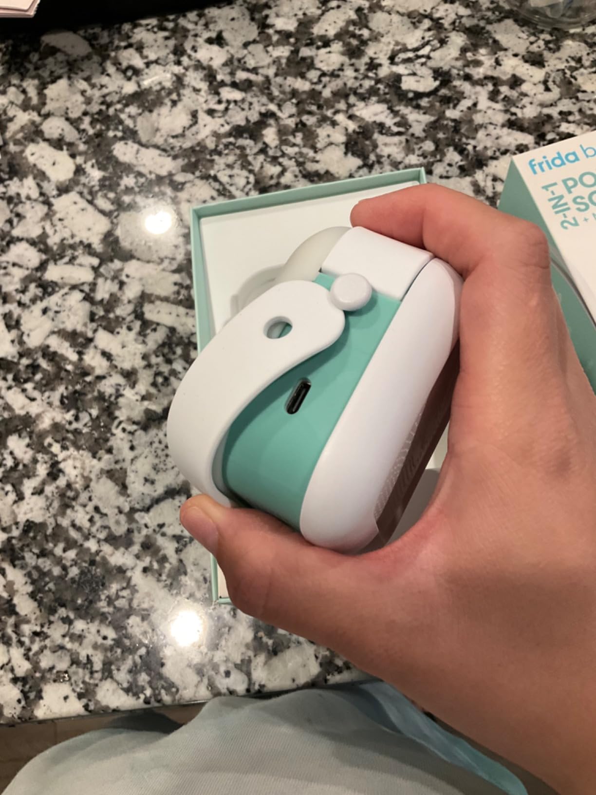 Frida Baby 2-in-1 Portable Sound Machine for Baby + Nightlight | White Noise Sound Machine for Baby with 5 Soothing Sounds & 3 Nightlight Modes | Travel Sound Machine Attaches to Strollers, Car Seats customer photo 2