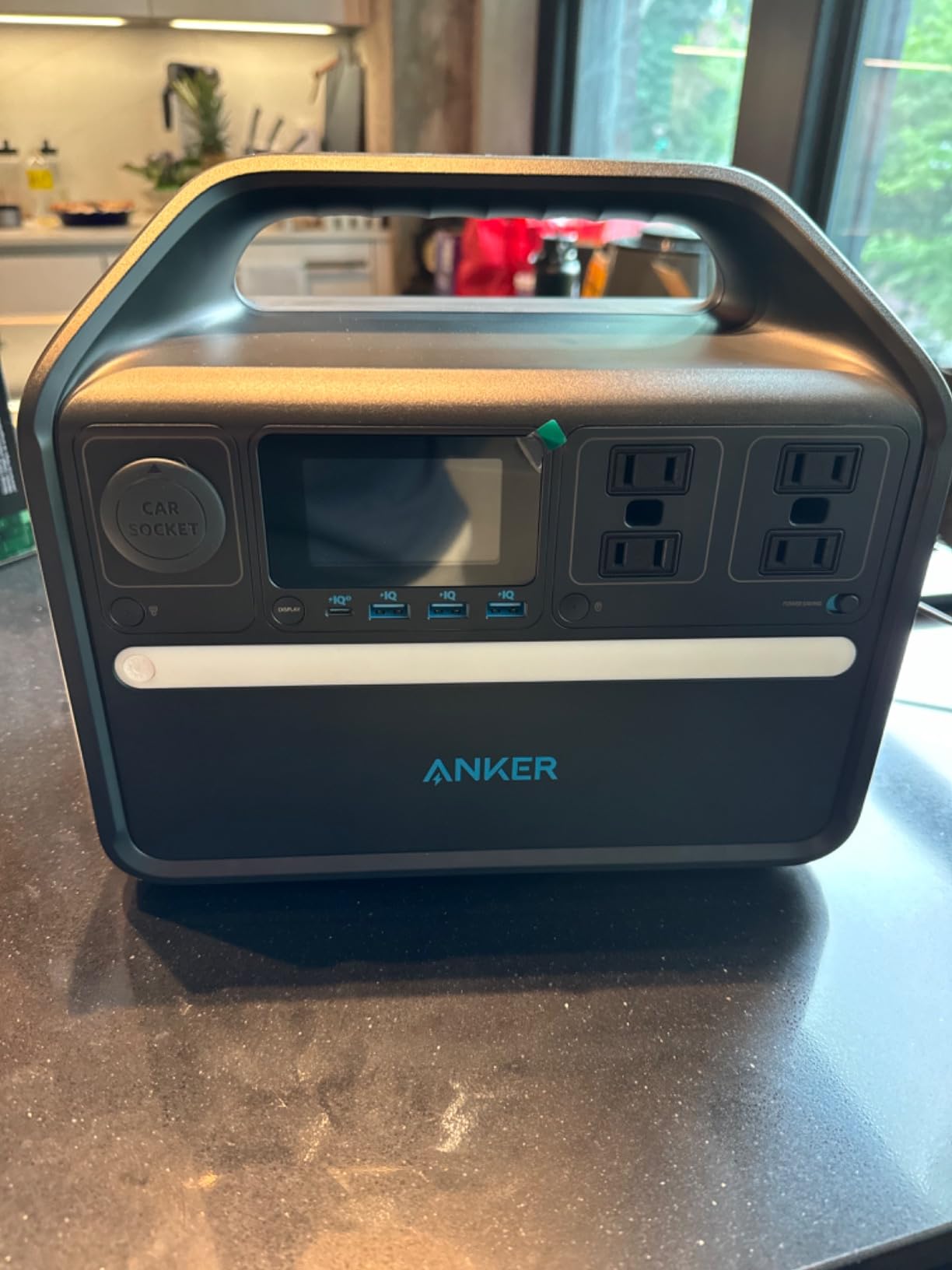 Anker 535 Portable Power Station with Carrying Case Bag, 512Wh Solar Generator (Solar Panel Optional),500W 9-Port Powerhouse, 4 AC Outlets, 60W USB-C PD Output, LED Light for Outdoor Camping, RV customer photo 1