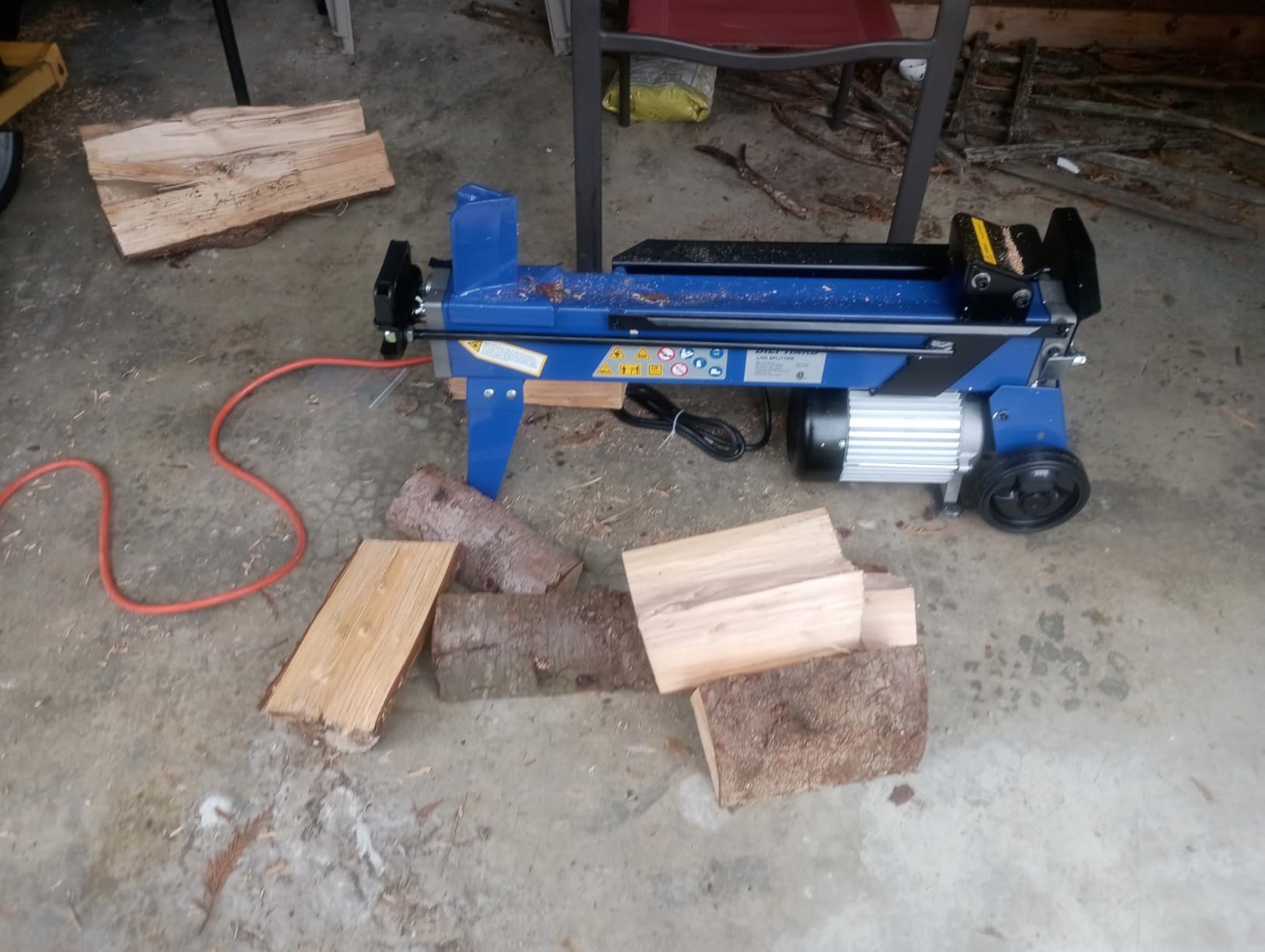 BILT HARD Log Splitter 6.5 Ton, Wood Splitter Electric Powered 15Amp, with Hydraulic Ram, Electric Firewood Splitting Machine, Horizontal customer photo 2