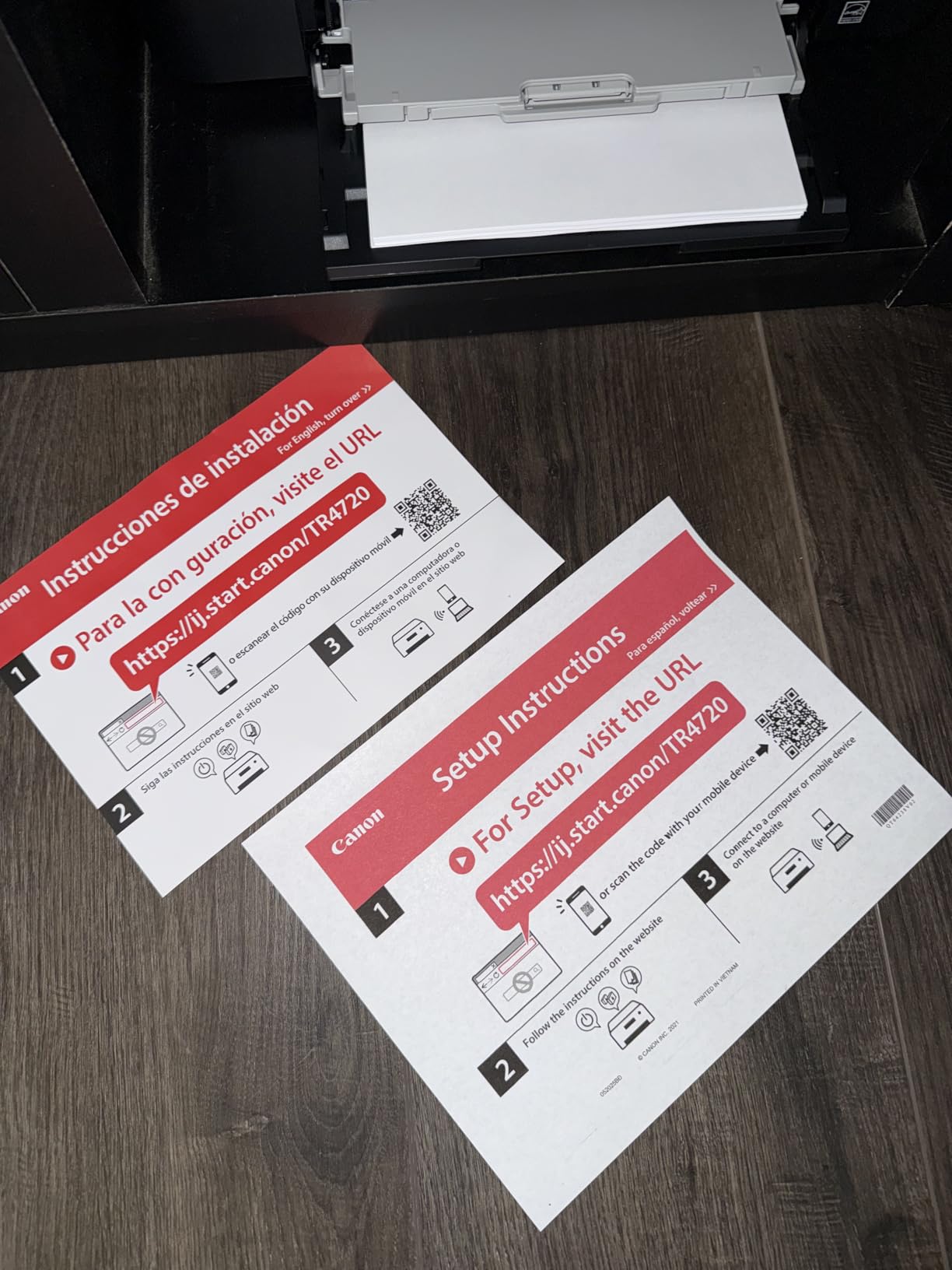 Canon PIXMA TR4720 All-in-One Wireless Printer, Home Use with Auto Document Feeder, Mobile Printing and Built-in Fax customer photo 1