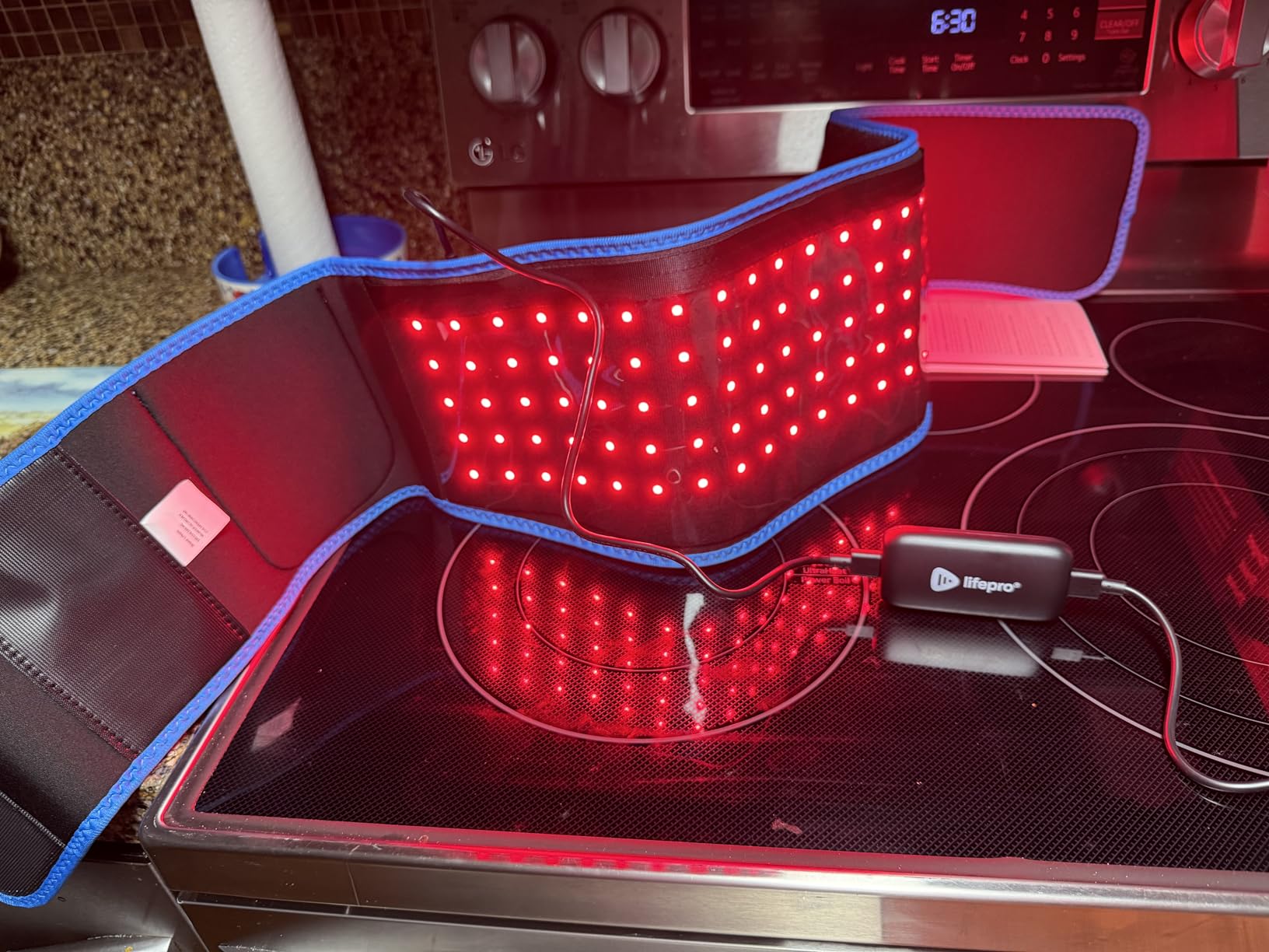 Lifepro Red Light Therapy Belt - Infrared Red Light Therapy for Body, Back Pain and Shoulder - 660nm & 850nm Near Infrared Heating Pad - Adjustable & Portable for Wellness & Relaxation customer photo 1