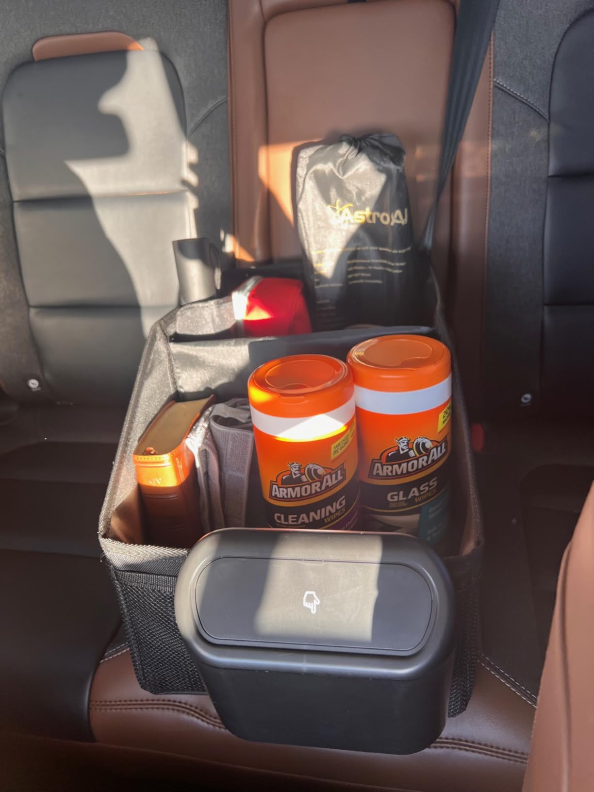 Car Organizer - Automotive Organizer for Front And Back Seat or Floor, Car Caddy Organizer with Divide, Handles and Multiple Mesh Pockets customer photo 1