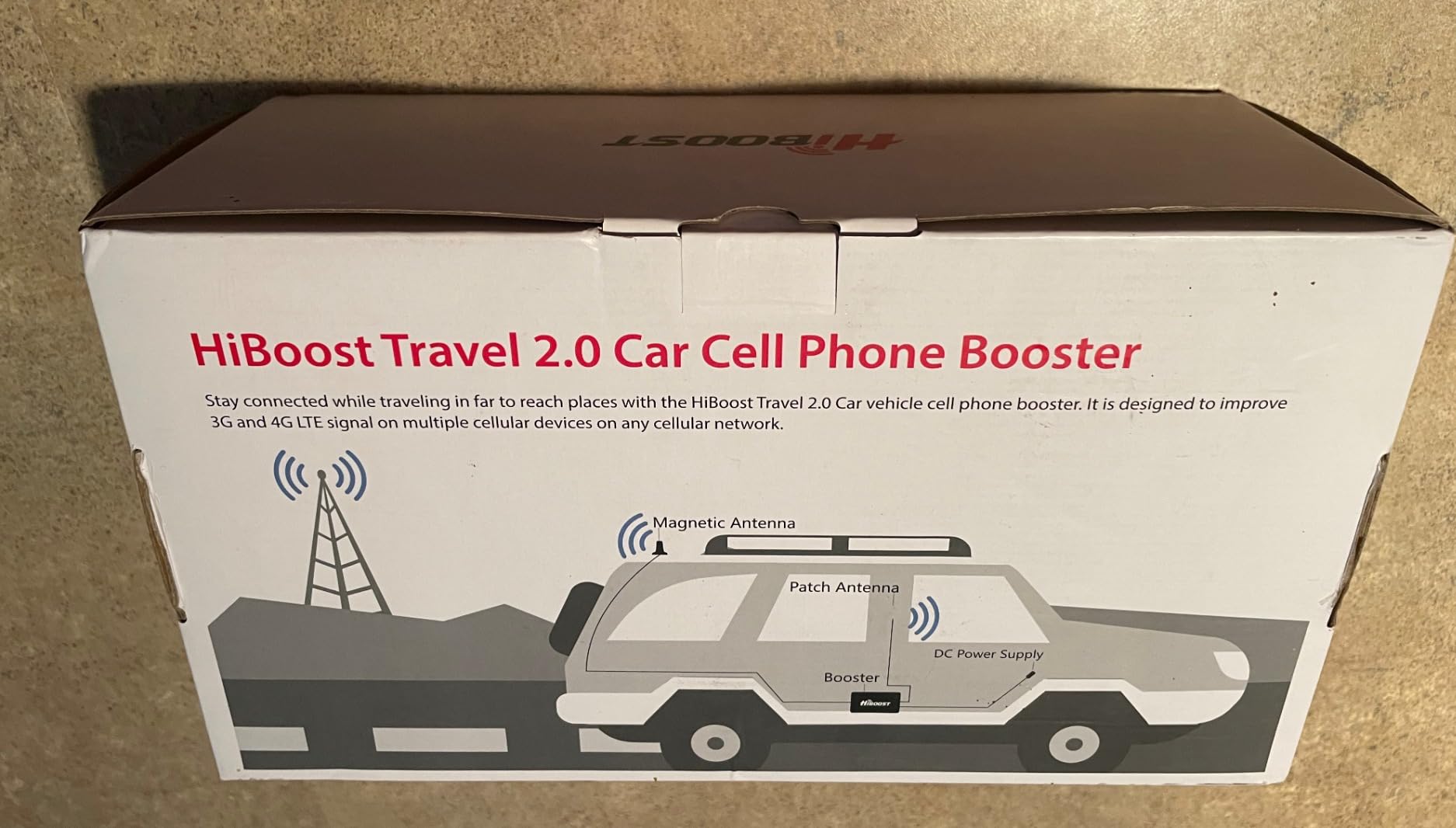 HiBoost Vehicle Cell Phone Signal Booster | 5G 4G LTE | Boosts for All U.S. Carriers Verizon AT&T T-Mobile US Cellular | Magnetic Roof Antenna | Signal Booster for Car SUV Van Pickup FCC Approved customer photo 1