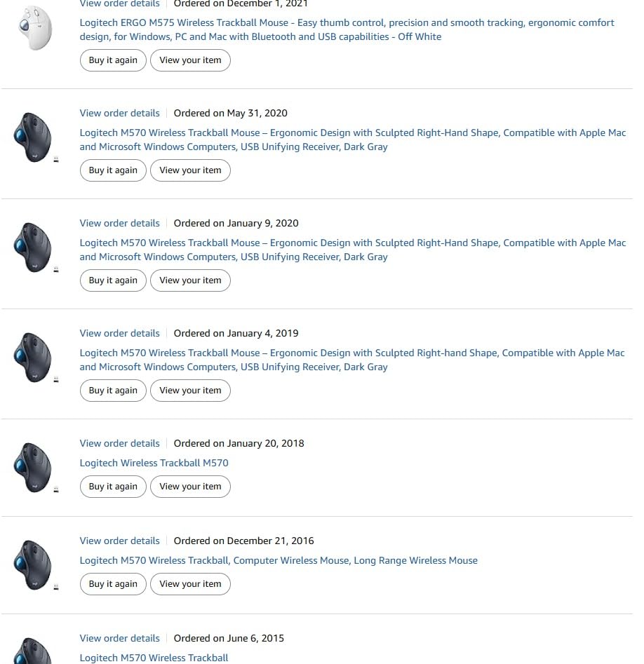 Logitech Ergo M575 Wireless Trackball for Business - Easy Thumb Control, Ergonomic Design, Secured Logi Bolt, Bluetooth, Globally Certified, Windows/Mac/Chrome/Linux - Graphite customer photo 1