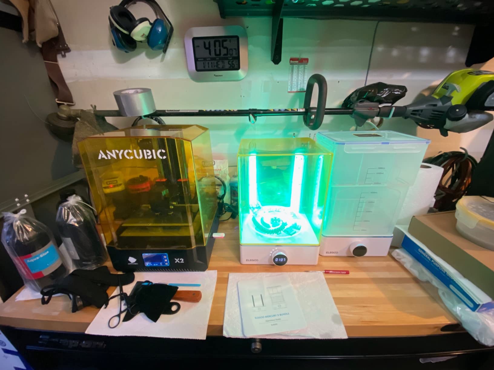 ELEGOO Mercury X Bundle Wash and Cure Station Set, Newly Design Separate Washing Machine and UV Resin Curing Machine for LCD/DLP/SLA Saturn Mars Photon S Photon Mono 3D Printed Models customer photo 1