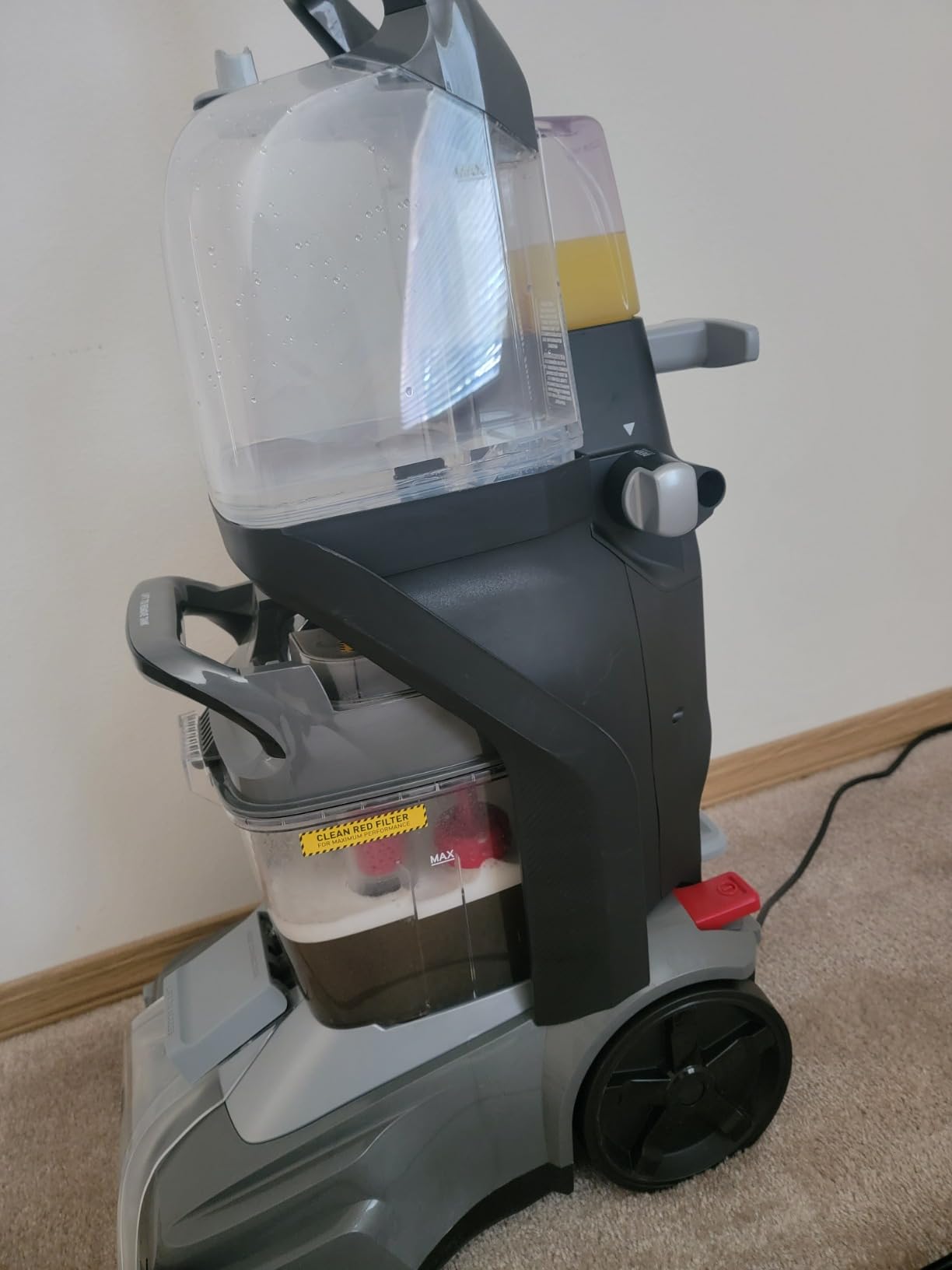 Hoover Powerscrub XL Pet Carpet Cleaner Machine, Upright Shampooer, FH68050, Black customer photo 2