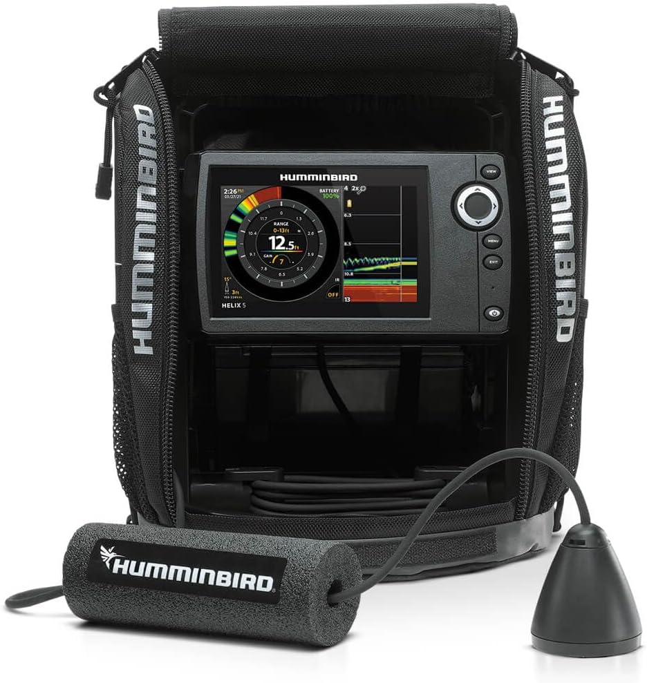 Humminbird ICE Helix 5 G3 Fish Finder with Transducer, Dual Spectrum Chirp Sonar customer photo 1