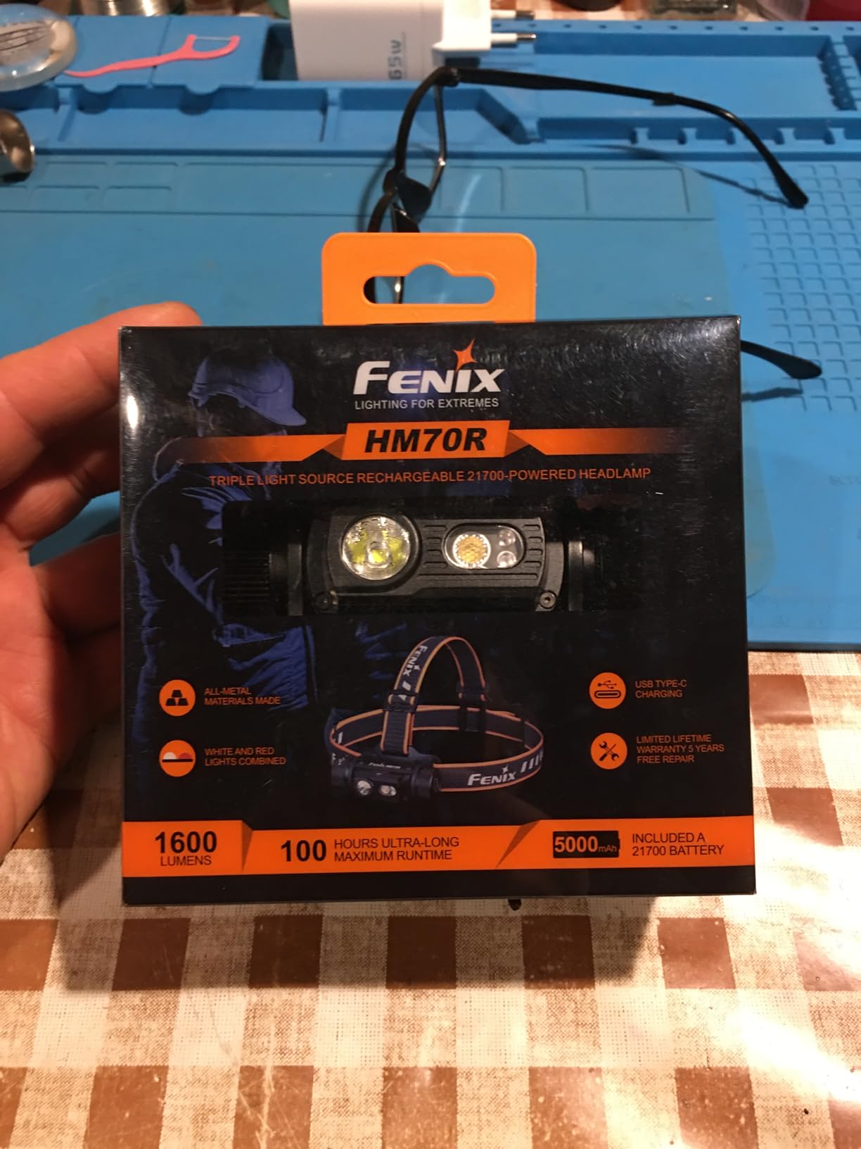 Fenix HM70R Headlamp, 1600 Lumen USB-C Rechargeable with White, High CRI and Red Beams customer photo 2