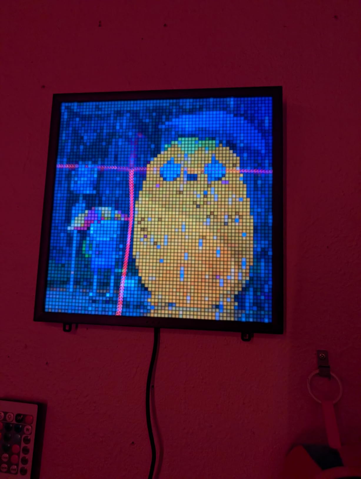 Divoom Pixoo-64 - WiFi Pixel Cloud Digital Frame with APP Control,64 X 64 LED Panel Display Frame for Gaming Room Decoration/Social Media Fans Counter customer photo 2