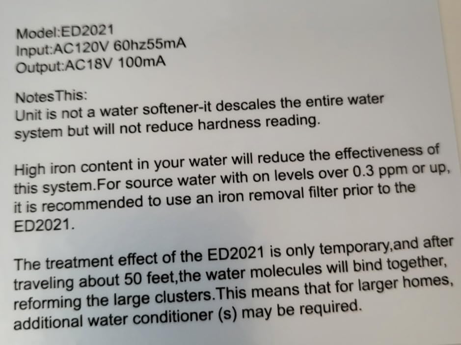Electronic Water Descaler System, Reduces Limescale, Rust, and Minerals, No Chemicals, Easy Installation customer photo 1