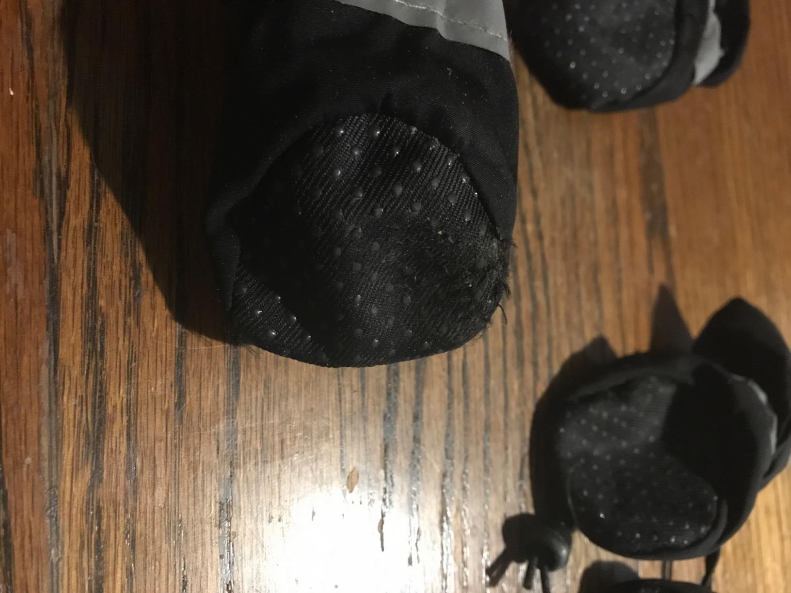 YAODHAOD Dog Shoes for Small Dogs, Puppy Dog Boots & Paw Protector for Winter Snowy Days, Anti-Slip Sole Dog Booties for Indoor Hardwood Floor 4PCS (Pink, Size: 7) customer photo 2