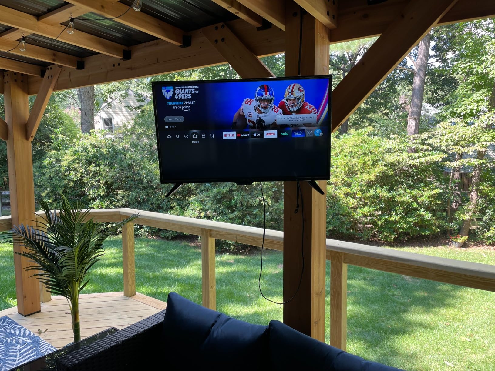 Mounting Dream UL Listed Lockable RV TV Mount for Most 13-43 inch TV, RV Mount for Camper Trailer Motor Home, Full Motion TV Wall Mount Quick Release with Dual Wall Plates, VESA 200mm, 22 lbs, MD2212 customer photo 1