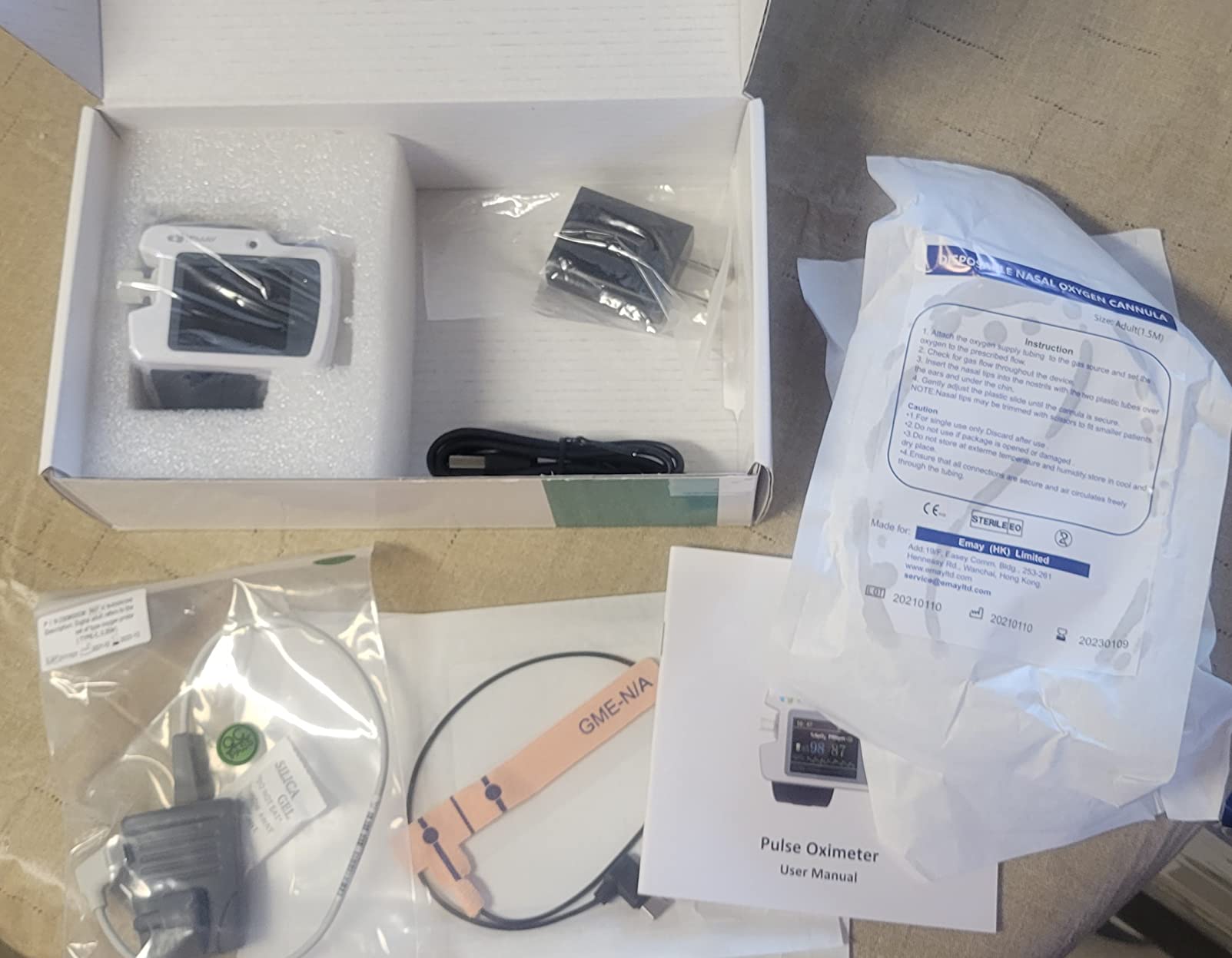 EMAY SleepO2 Pro - Wrist Pulse Oximeter with SpO2 & Flow Tracking Overnight | Wrist Sleep Oxygen Monitor for Blood Oxygen Levels & Flow Recording Continuously | Gets Overnight Report with ODI & AHI Data | Comes with PC Software customer photo 1