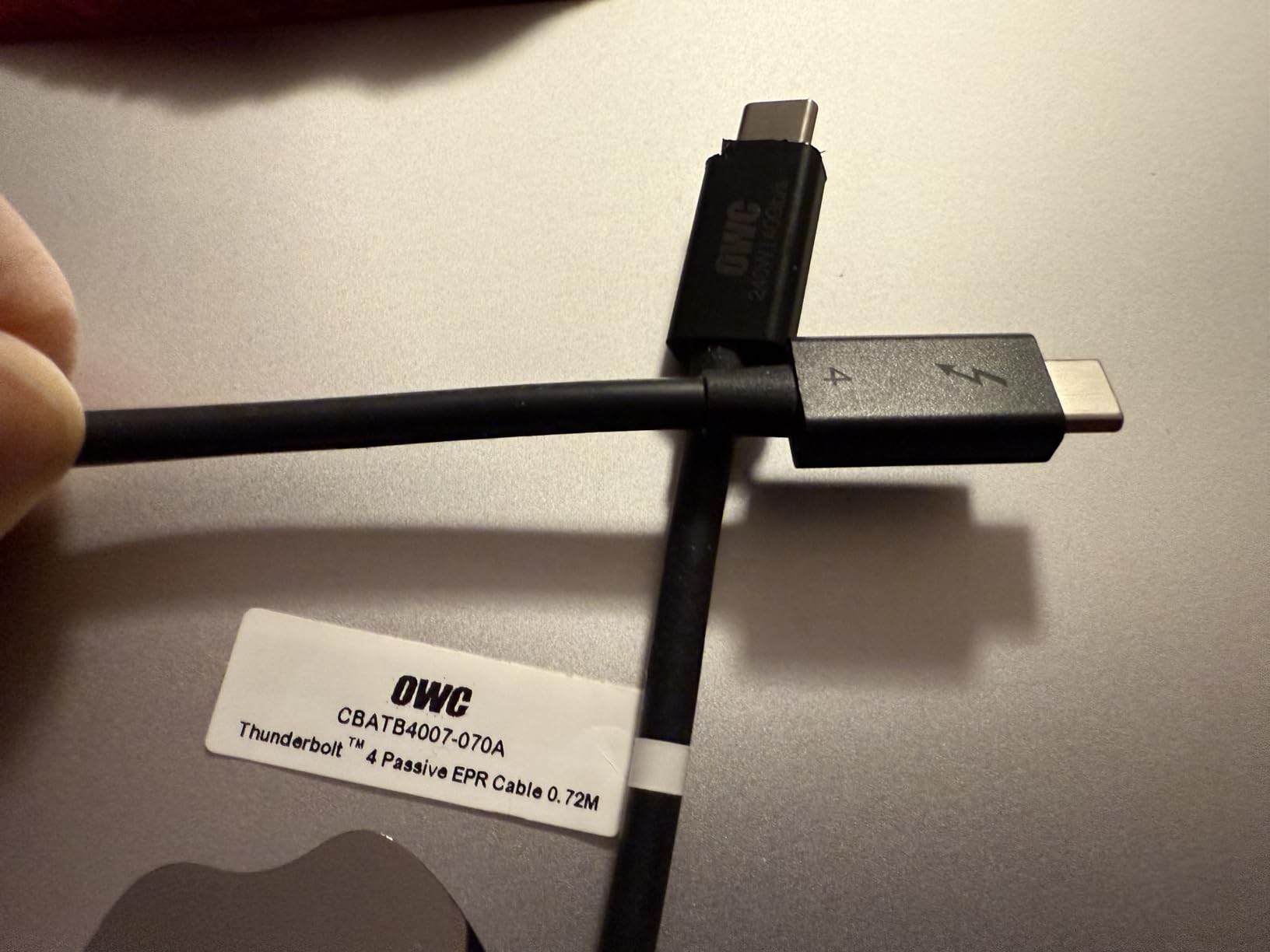 OWC 2,0M Thunderbolt 4 / USB-C Cable - Universal and Full Capability for All Thunderbolt 3, Thunderbolt 4, USB-C, and USB4 Devices customer photo 1