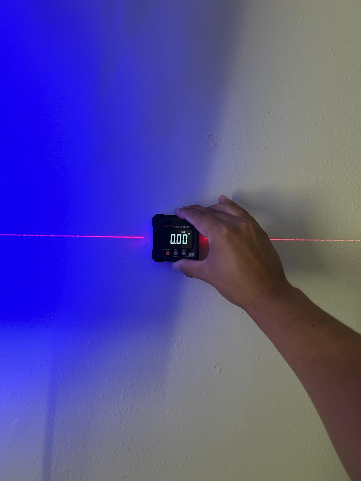 Digital Angle Finder with Electronic Laser - 4-side Strong Magnetic Angle Gauge, Cube Inclinometer with Backlight, Table Saw Miter Protractor, Woodworking Measuring Tool, Level Box for Hanging customer photo 2