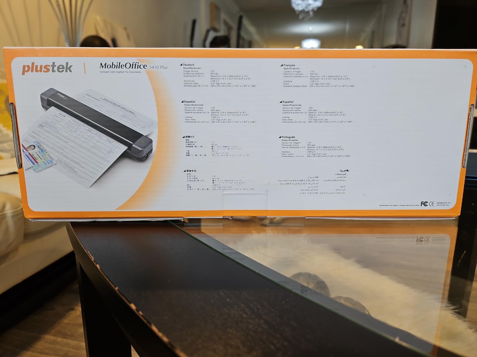 Plustek Mobile Scanner S410 Plus - Portable Sheet-Fed Document Scanner with OCR Software customer photo 1
