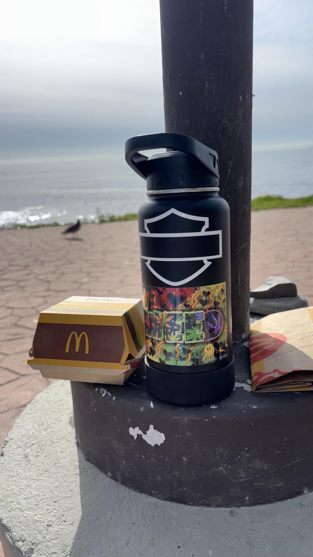 CIVAGO 32 oz Insulated Water Bottle With Straw, Stainless Steel Sports Water Cup Flask with 3 Lids (Straw, Spout and Handle Lid), Wide Mouth Travel Thermal Mug, Black customer photo 2