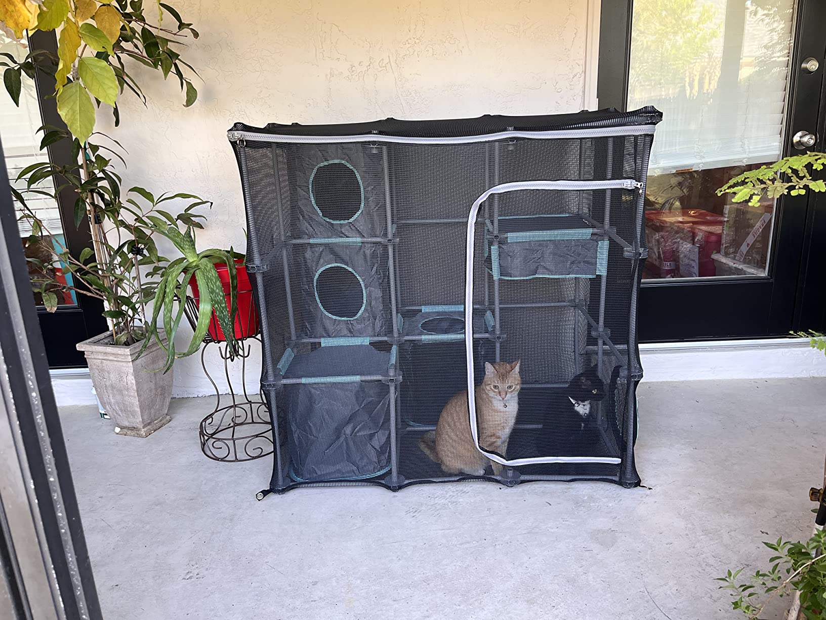 Kitty City Outdoor Catio Furniture and Play Kits for Cats, Outdoor Mega Kit customer photo 2
