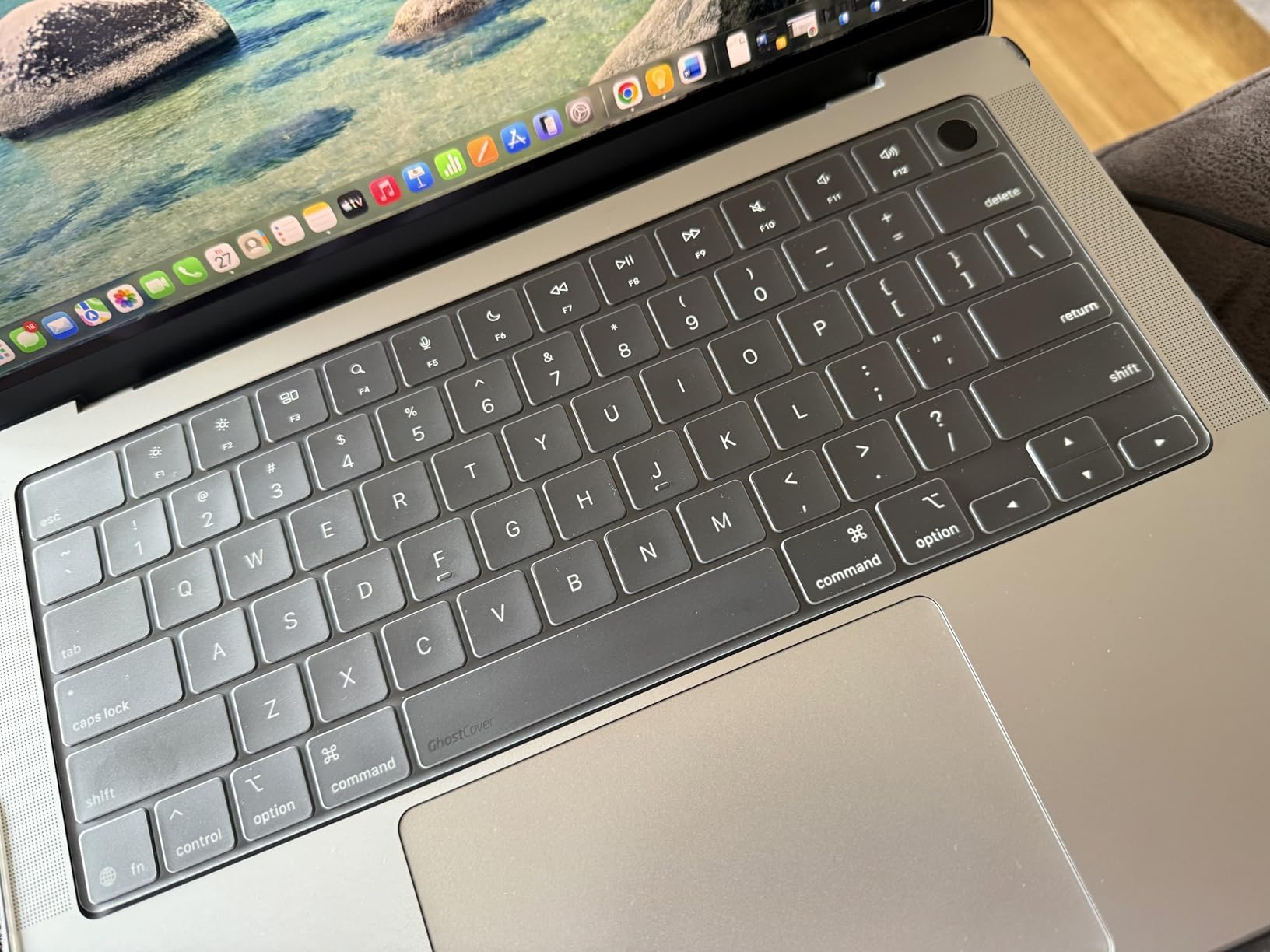 GhostCover Original Premium Ultra Thin Keyboard Cover Protector, Compatible with MacBook Pro 14