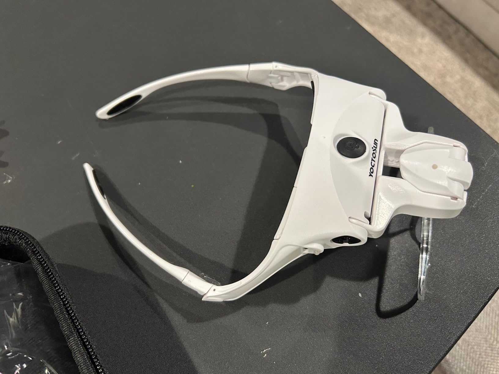 YOCTOSUN Magnifying Glasses with Light, Head Mount Magnifier with 5 Lenses, Headband, Storage Case, Hands Free LED Lighted Head Magnifying Visor for Close Work Hobby Crafts customer photo 2