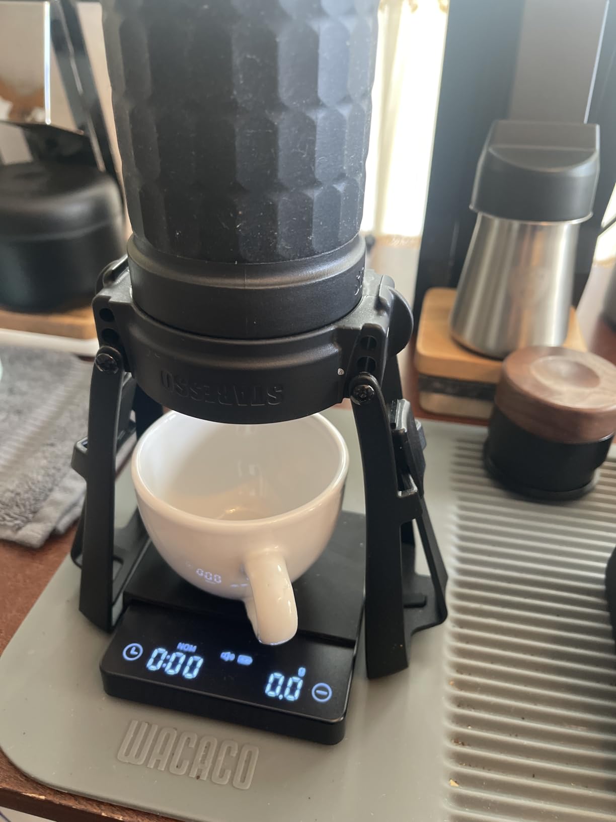 STARESSO PLUS SP300 Espresso Machine, Manual Portable Coffee Maker Compatible Ground Coffee with Pressurized Filter, Espresso Maker for Home Travel Camping Office, Non-Electric customer photo 1