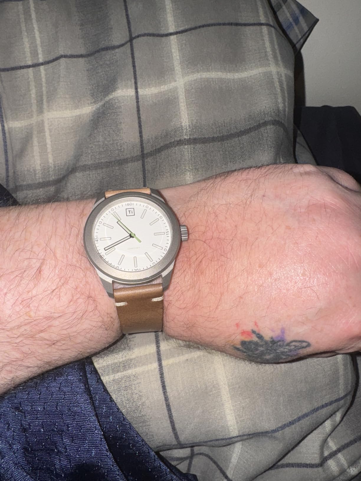 Leather Watch Bands for Men, Horween Quick Release Leather Watch Strap Vintage Watch Replacement Wrap customer photo 2