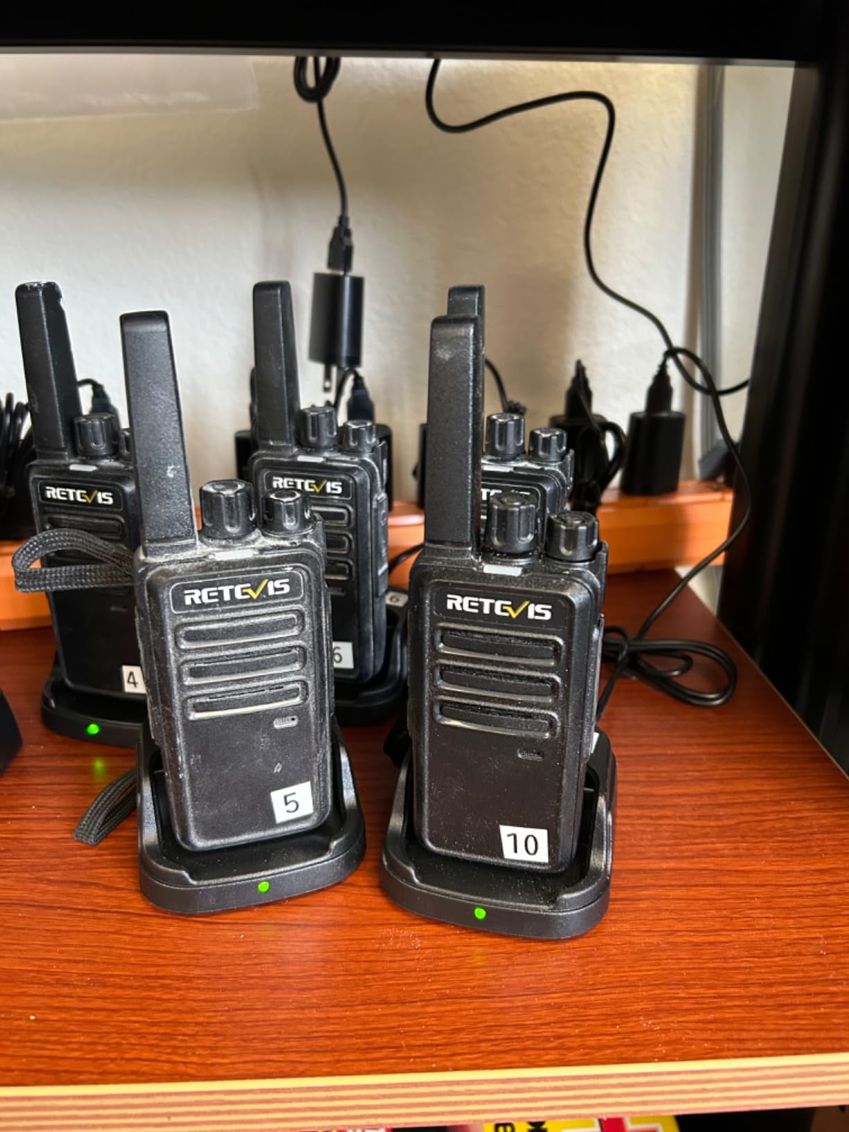 Retevis RT68 Two Way Radio Long Range Walkie Talkies for Adults, Compact, Rugged, Heavy Duty 2 Way Radios Rechargeable with USB Charging Base, for School Restaurant Church Business (10 Pack) customer photo 1