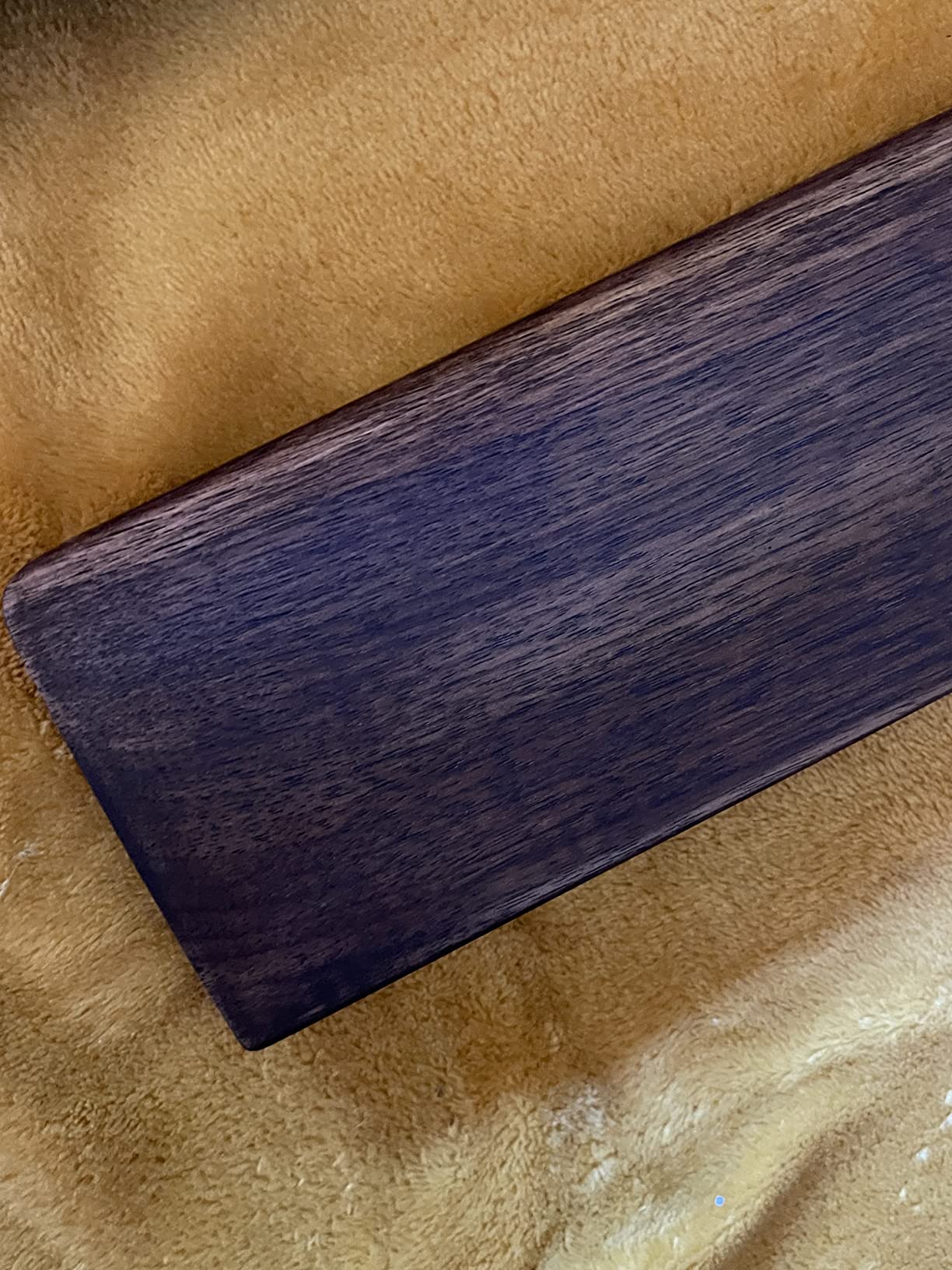 Meatanty Wooden Keyboard Wrist Rest, Ergonomic TKL Gaming Walnut Mechanical Keyboard Wrist Pad, Hard Wrist Rest Palm Rest customer photo 1