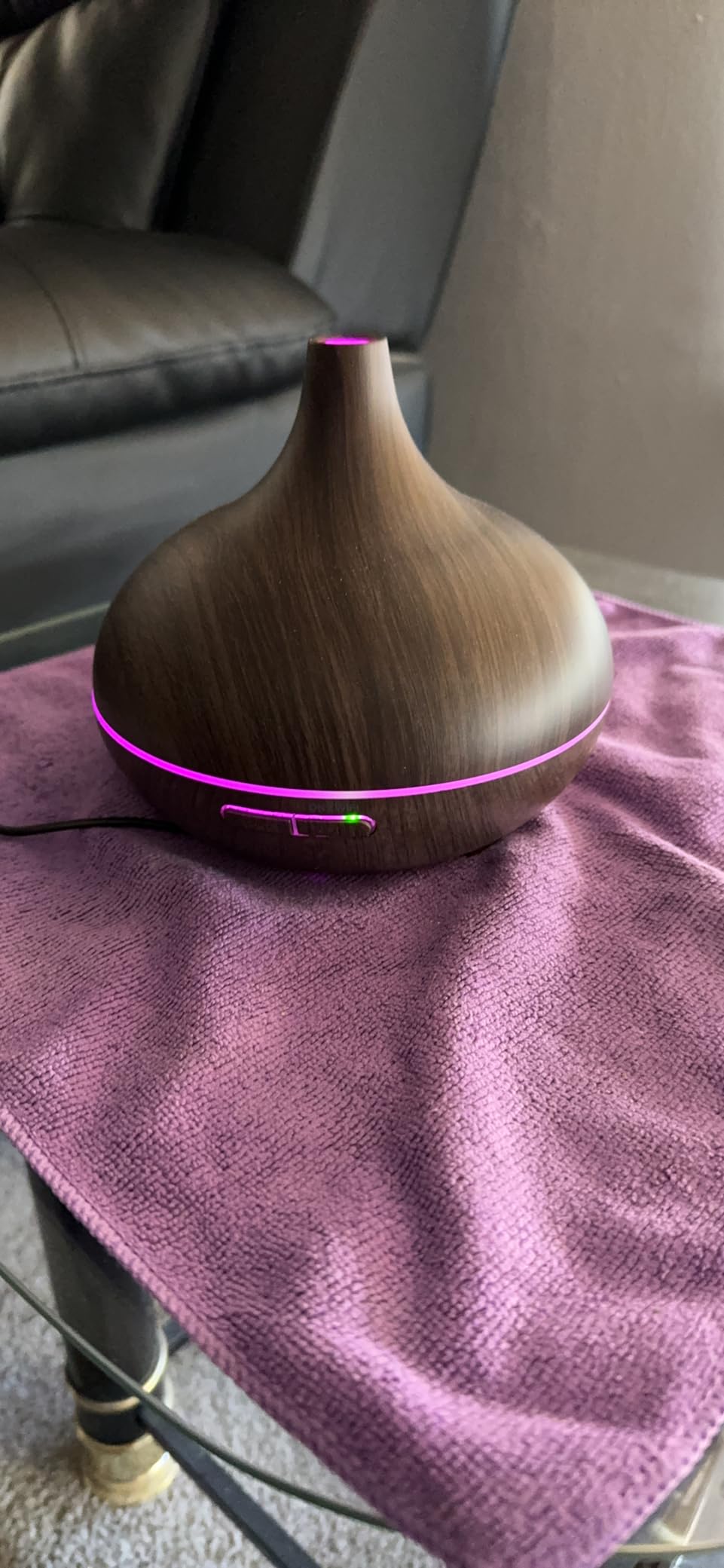 Meross Smart WiFi Essential Oil Diffuser Works with Apple HomeKit & Alexa, Ultrasonic Aromatherapy Diffuser & Mist Humidifier with Voice & APP Remote Control, Schedule & Timer, RGB Light customer photo 1