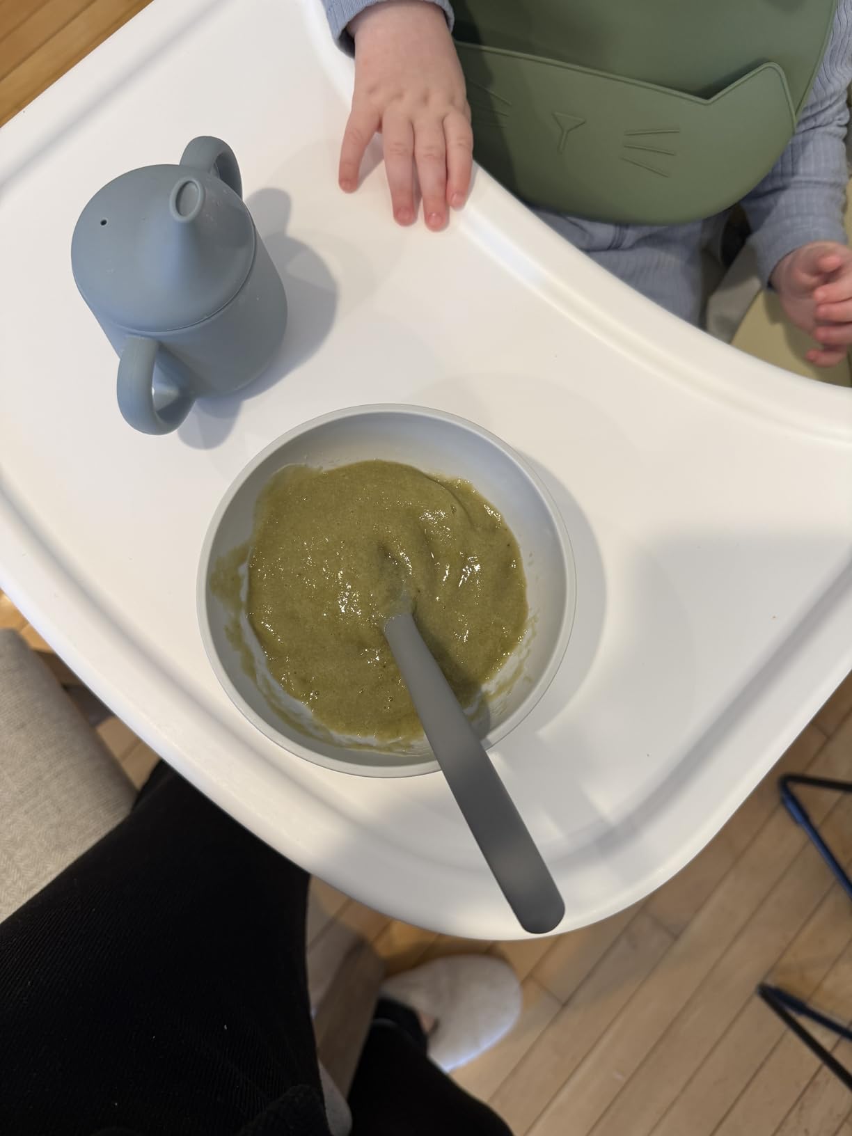 BEAR 2024 Baby Food Maker | One Step Baby Food Processor Steamer Puree Blender | Auto Cooking & Grinding | Baby Food Puree Maker with Self Cleans | Touch Screen Control, White customer photo 1