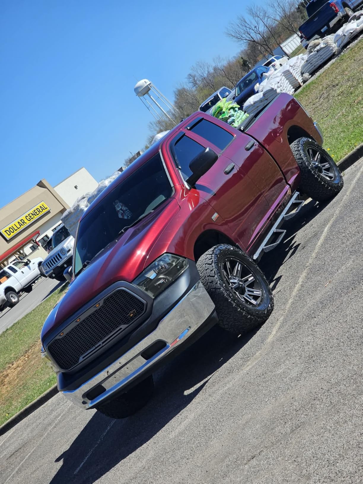 Drop Running Boards Compatible with 2007-2018 Chevy Silverado 1500/Sierra 1500 2500HD 3500HD Crew Cab (Excl. Diesel Model), Dual-Stage Textured Black Powder Coated Step Bars Drop Step Style. customer photo 1