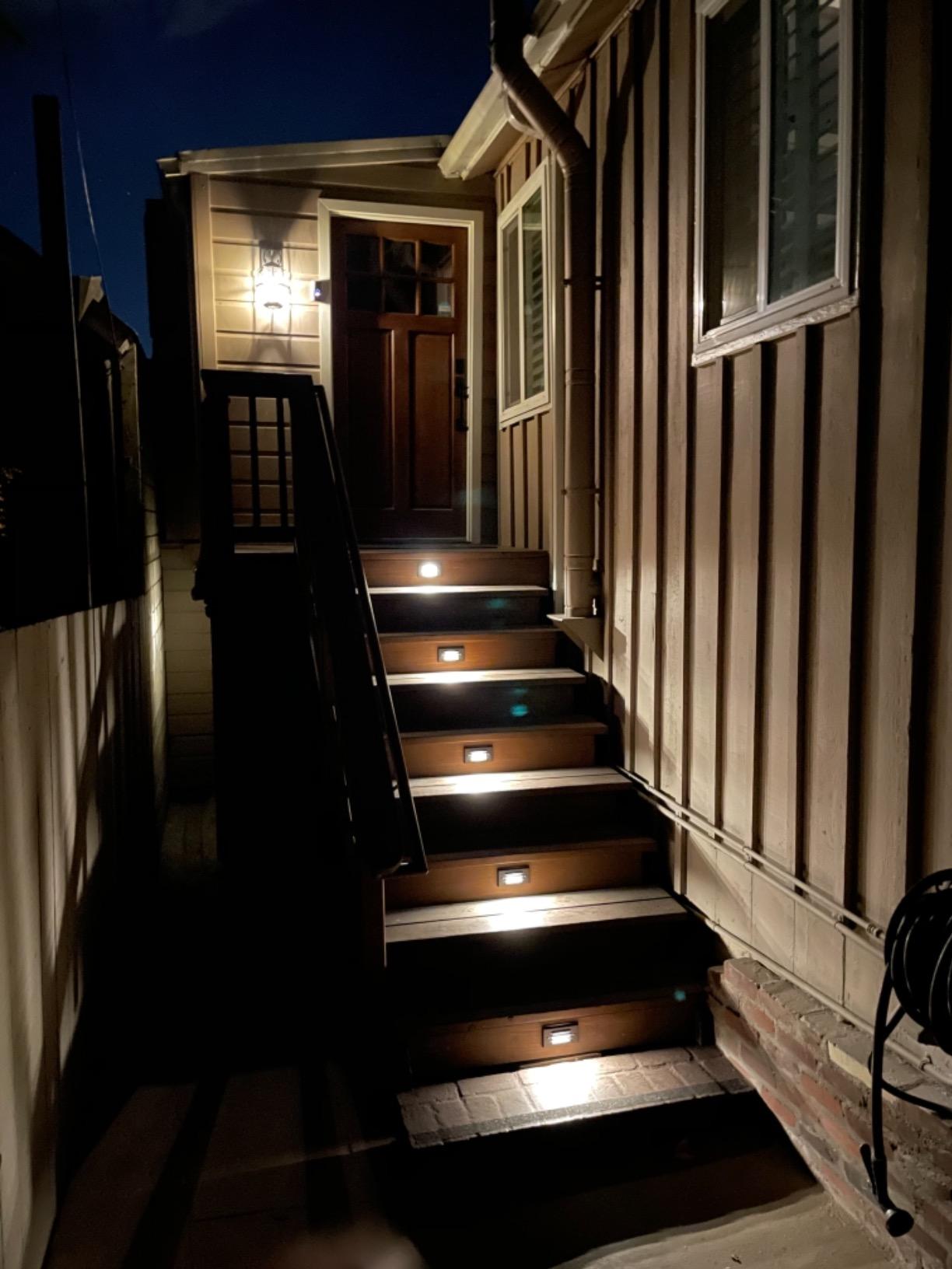 GKOLED Low Voltage Lengthened LED Step Lights, 4W 12V Surface Mount Light with Horizontal Louvered Faceplate, for Steps Decks Pathway Stairs Fences, 2700K, IP65, Die-cast Aluminum, Black (6-Pack) customer photo 1