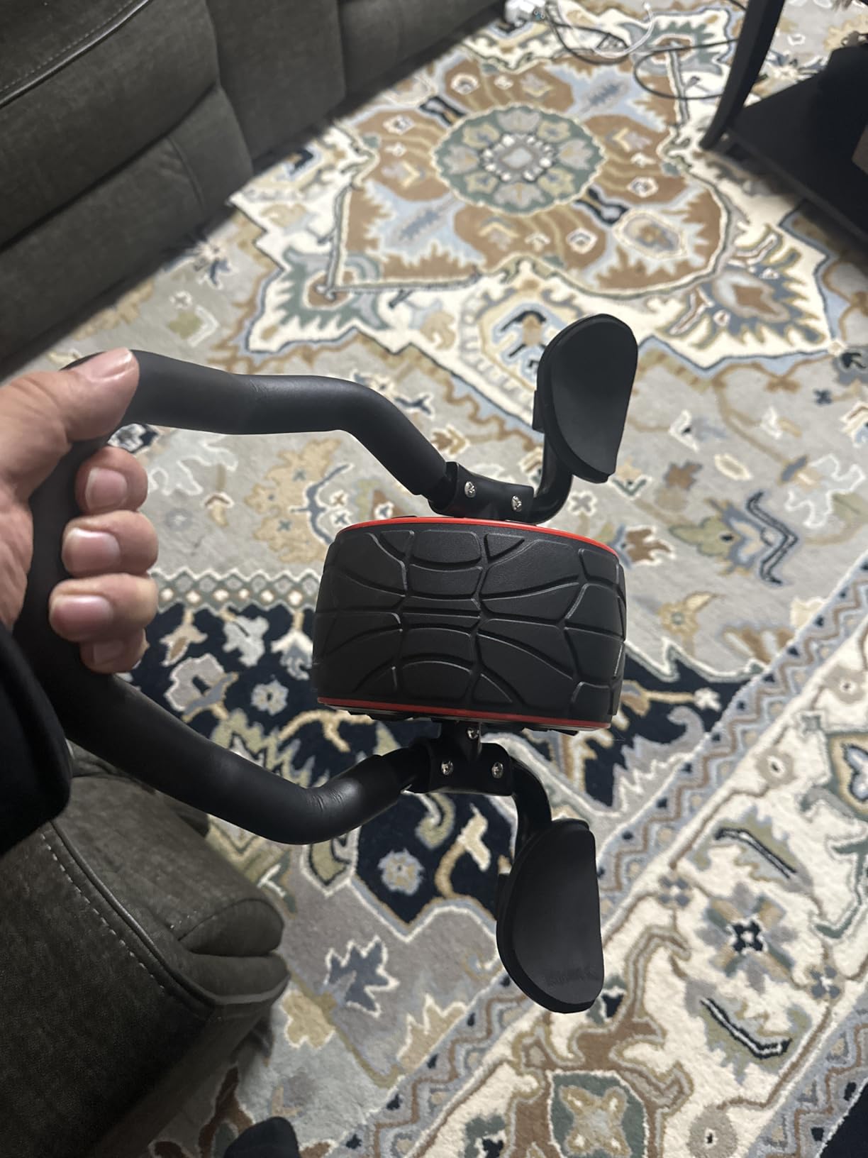 DMoose Fitness Ab Roller Wheel with Elbow Support & 2 Knee Pads - Abdominal Exercise Trainer for Core Strength Training - Ultimate Abs Workout Equipment for Home and Gym customer photo 1