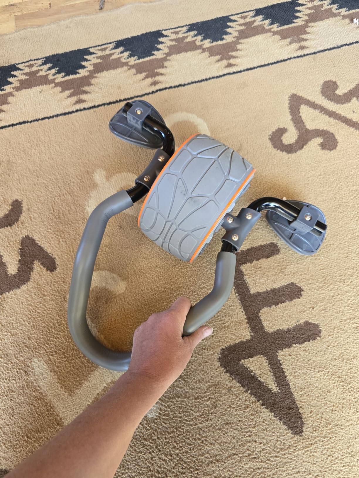 DMoose Fitness Ab Roller Wheel with Elbow Support & 2 Knee Pads - Abdominal Exercise Trainer for Core Strength Training - Ultimate Abs Workout Equipment for Home and Gym customer photo 2