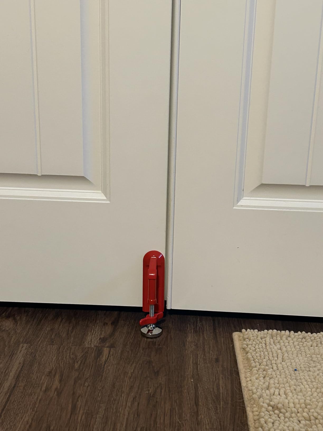 Door Stoppers Security - Portable Door Lock for Travel Anti Theft Door Blocker, Hotel Room Apartment Safety - No Drill Garage Door Brace Devices for Women, Children - Sleep with Peace of Mind customer photo 2