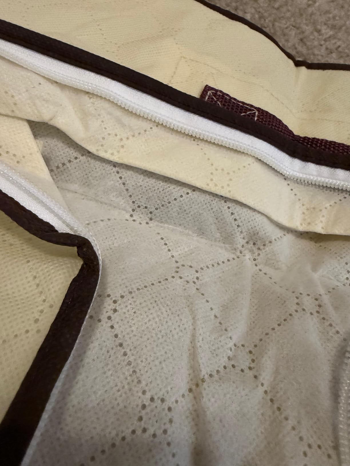 Budding Joy 90L Under Bed Storage Containers, Closet Organizers and Storage Bins, Foldable Underbed Storage Bags for Linen Sheets, Blanket, Clothing, Comforter, Sweaters, Pillows, Wrapping Paper, Grey customer photo 2