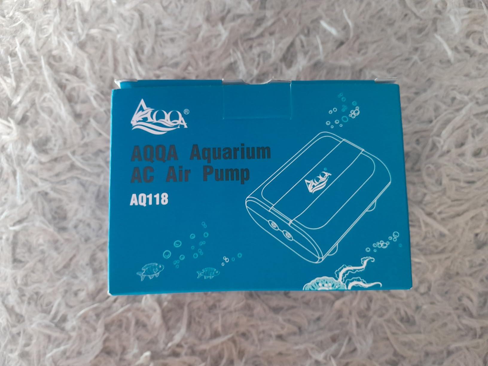 AQQA Aquarium Air Pump,3.5W 5W Dual Outlet Oxygen Pump with 2 Air Stone,Adjustable Air Valve Quiet Bubbler Pump,Up to 160 Gallon Fish Tank (3.5w) customer photo 2