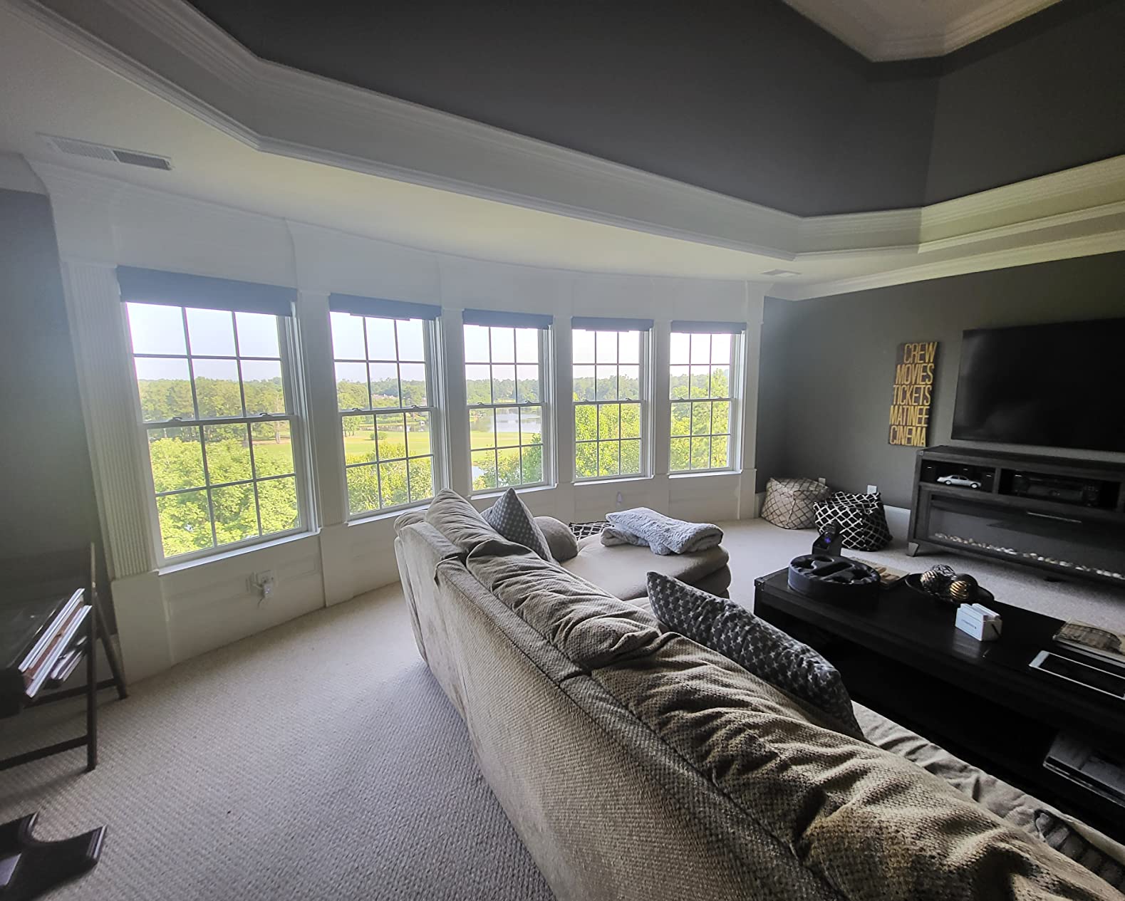 ZSTARR Motorized Smart Blind for Window with Remote Control, Automatic Blackout Roller Shade Customizable Size,with Valance Child Safety Rechargeable Battery Blinds (Full Blackout Black) customer photo 2