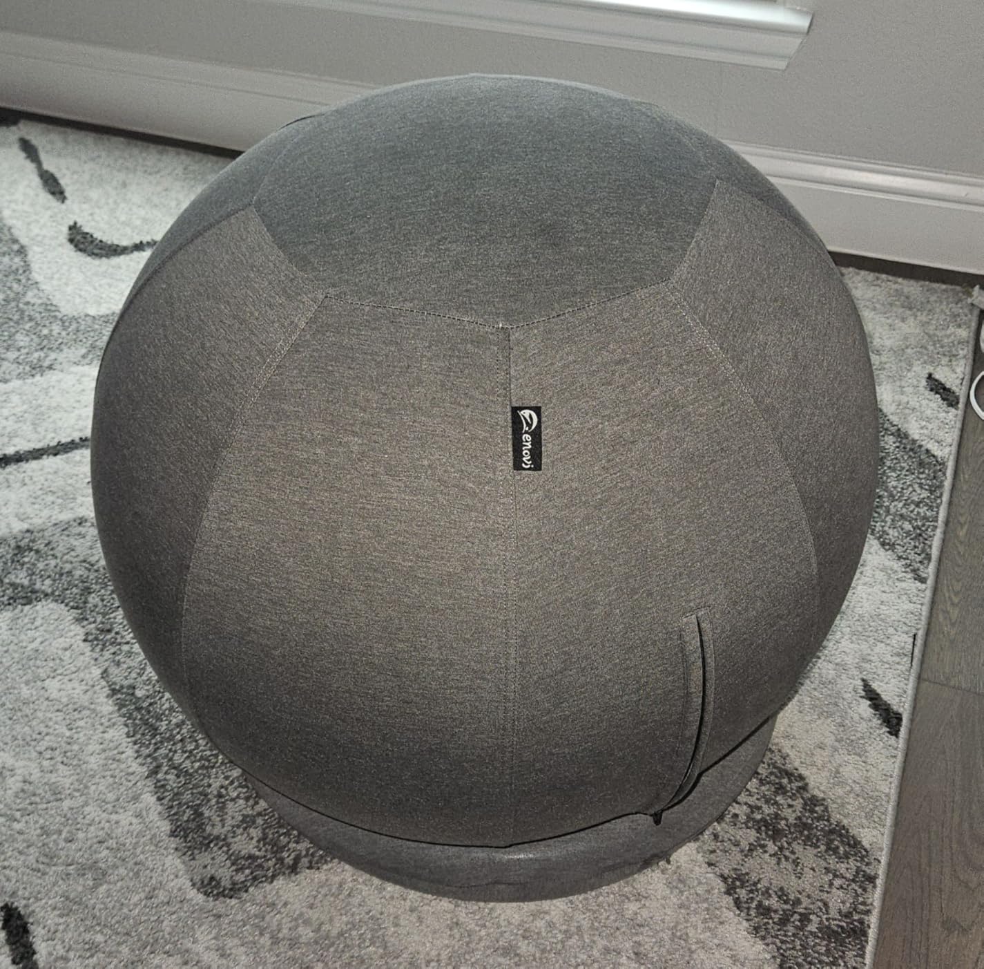 ProBalance Ball Chair, Yoga Ball Chair Exercise Ball Chair with Slipcover and Base for Home Office Desk, Birthing & Pregnancy, Stability Ball & Balance Ball Seat to Relieve Back Pain, Multiple color size customer photo 1