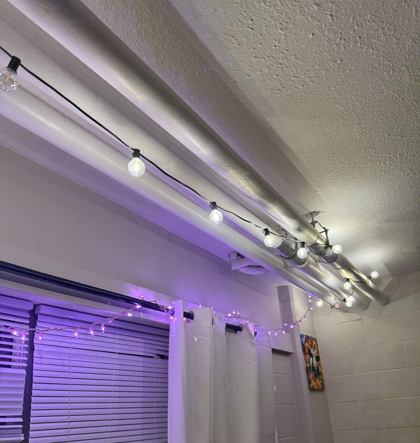 Brightown Outdoor String Lights, 50FT 25 G40 Bulbs Shatterproof Patio Lights, IP65 Waterproof Dimmable Hanging Connectable Globe LED Outdoor Lights customer photo 1