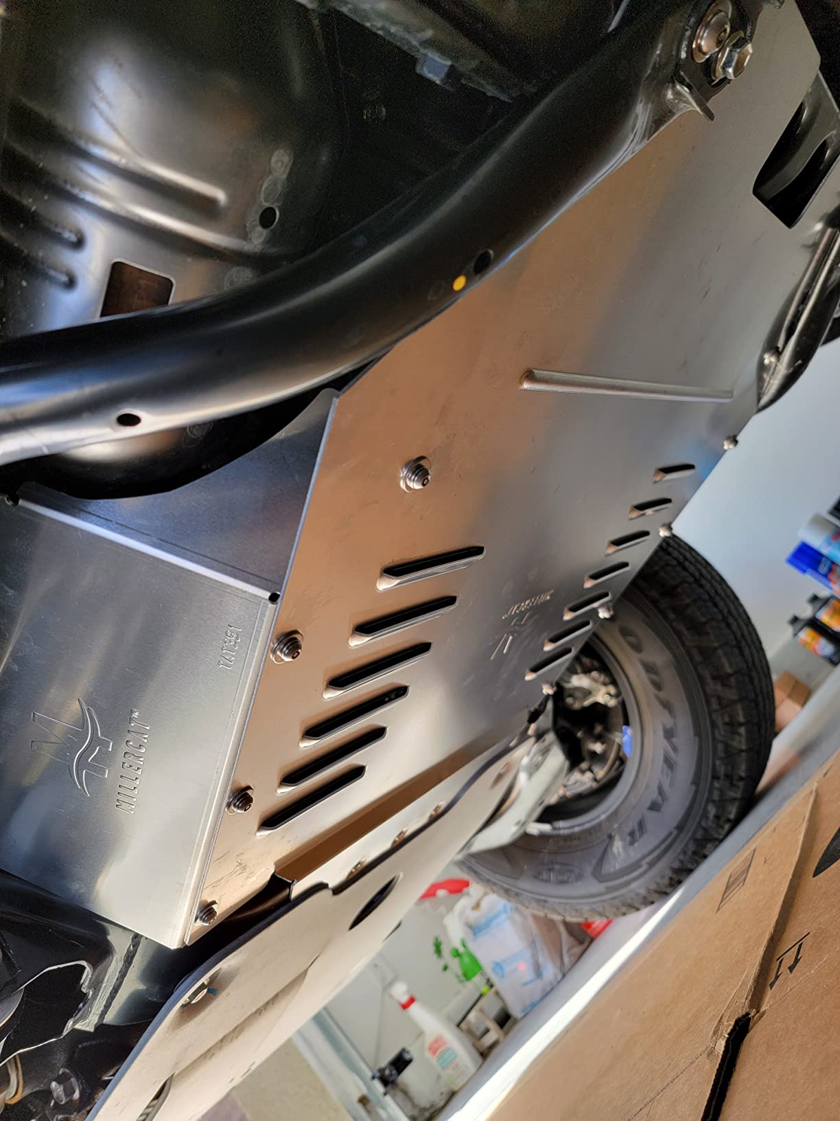 Anti-Theft Cat Shield, Fits 2016-2023, 2.7L Toyota Tacoma RWD - Miller CAT Aluminum Catalytic Converter Protection customer photo 2