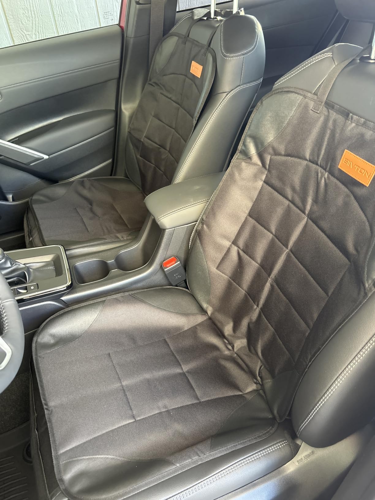 Siivton Car Seat Protector for Child Car Seat,Waterproof Car Seat Cover for Leather and Fabric Seats, 2 Mesh Pockets, Non-Slip Bottom,Thick Padding Cushion customer photo 1