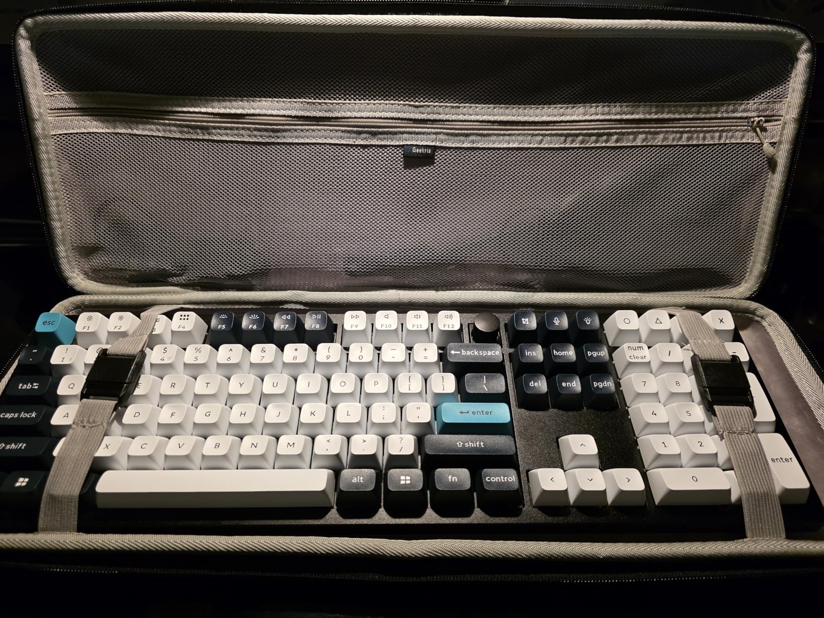 Geekria Full Size Keyboard Case, Hard Shell Travel Carrying Bag for 108 Key Computer Mechanical Keyboard Compatible with Razer BlackWidow V3 Mechanical Gaming, Ornata Chroma Gaming customer photo 2