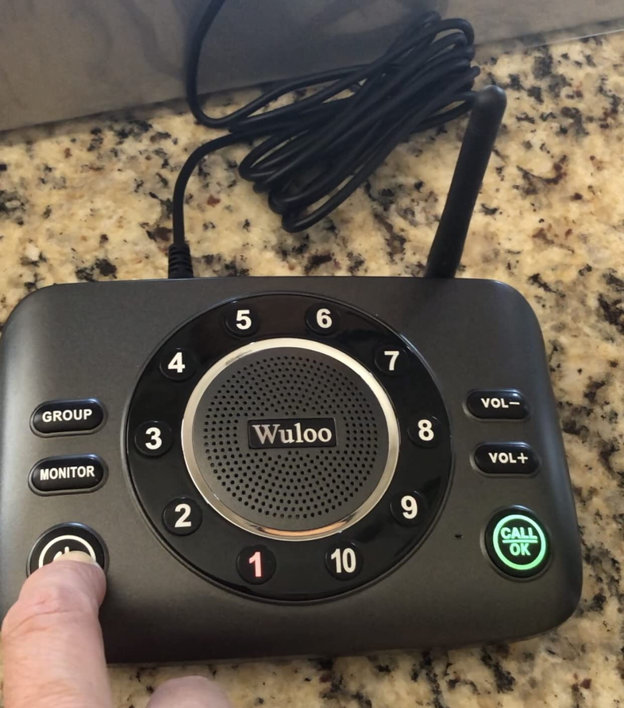 Hands-Free Intercoms Wireless for Home Business, Wuloo Upgrade Two Way Audio Intercom System for Elderly, Full Duplex Room to Room Intercom with 5280 ft Range Clear Sound Anti-Interference, Pack of 2 customer photo 1