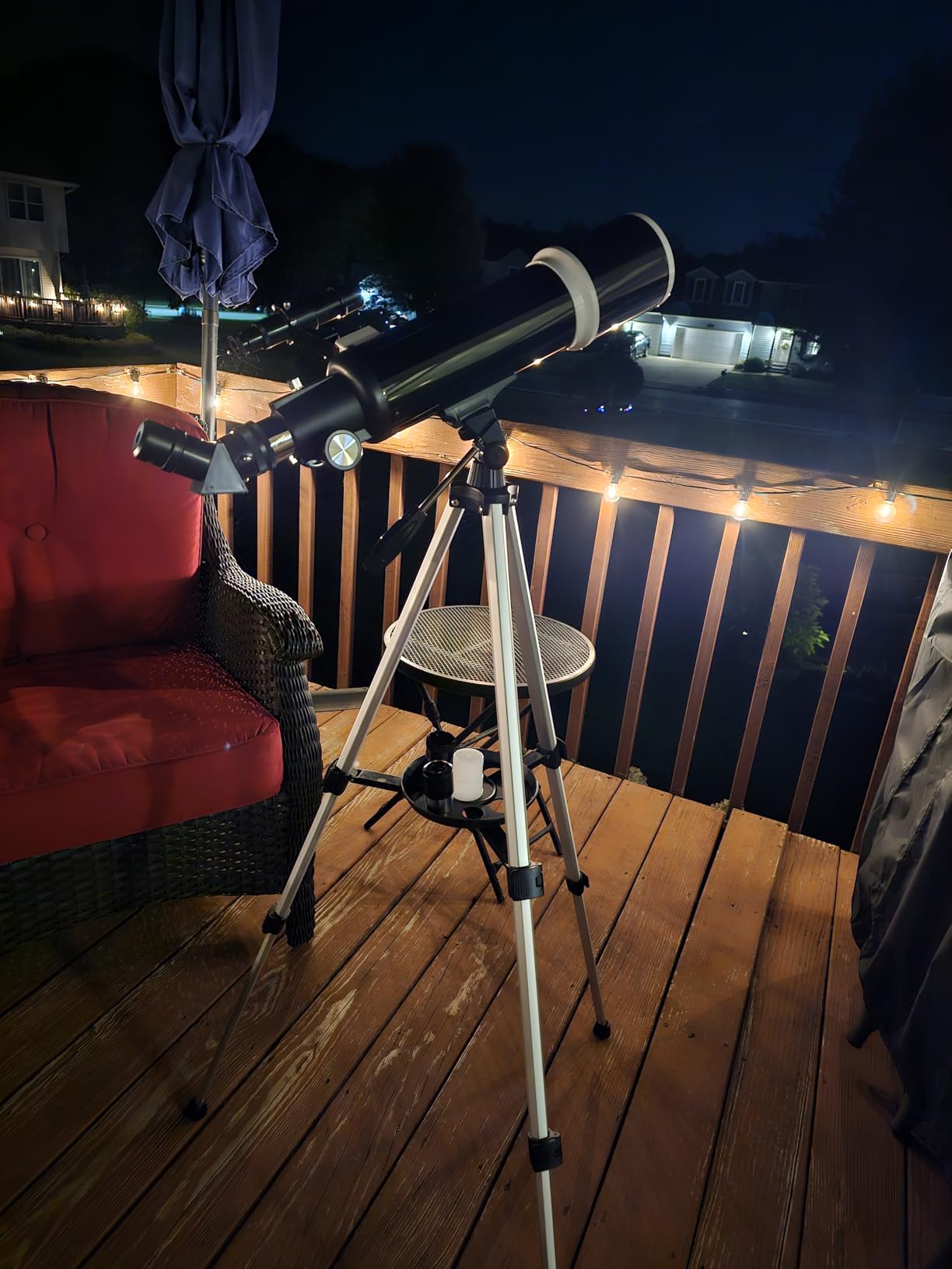 Telescope for Adults & Beginner Astronomers - 80mm Aperture 600mm Fully Multi-Coated High Transmission Coatings with AZ Mount Tripod Phone Adapter, Carrying Bag, Wireless Control customer photo 1