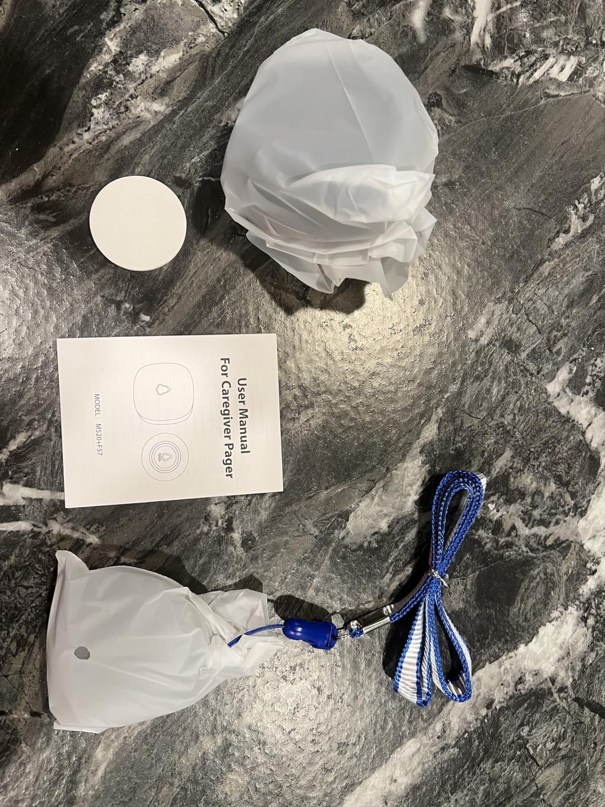 Caregiver Pager, Wireless Call Button for Seniors/Elderly at Home, 1 SOS Button + 1 Receiver Medical Life Alert System, Emergency Panic Call Bell, Help Alarm for Nurse Calling & Patient Assistance customer photo 2