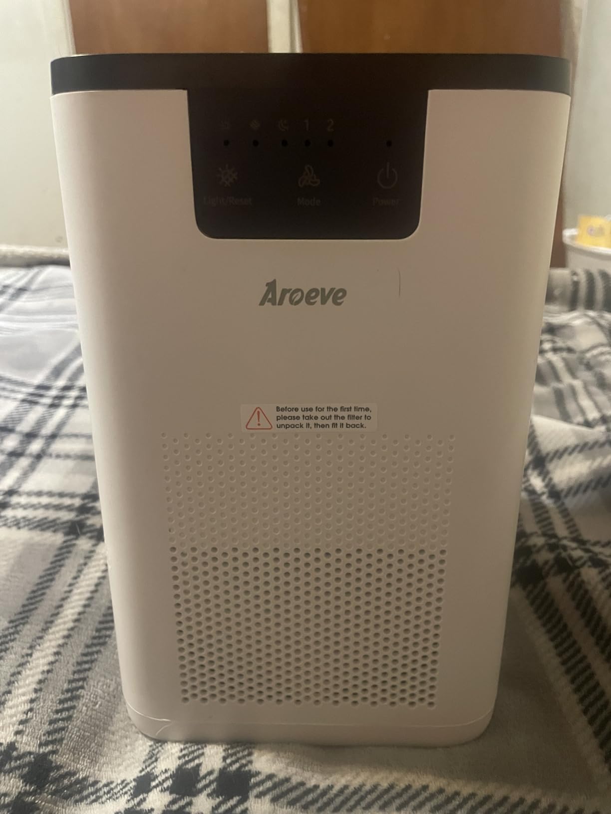 AROEVE Air Purifiers for Bedroom Air Purifier With Aromatherapy Function For Pet Smoke Pollen Dander Hair Smell 20dB Air Cleaner For Bedroom Office Living Room, MK06- White customer photo 2