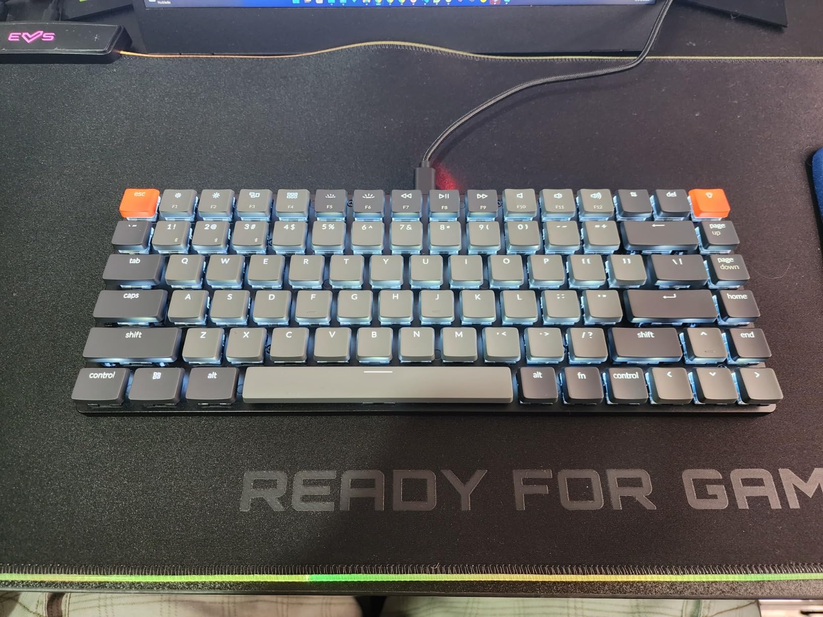 Keychron K3 Version 2, 75% Layout 84 Keys Ultra-Slim Wireless Bluetooth/USB Wired Mechanical Keyboard with White Backlit, Hot-Swappable Low-Profile Keychron Optical Red Switch customer photo 2