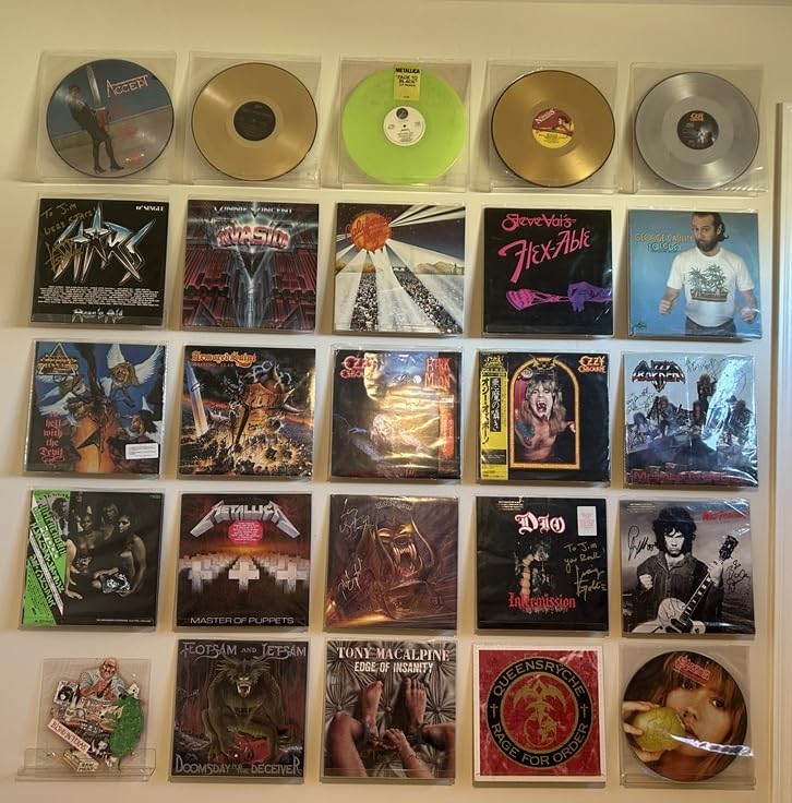 Laurensory Vinyl Record Shelf Wall Mount, 12 inch Clear Acrylic Album Record Holder Display, Floating Shelves for Wall, Magazine Shelf, Kids Bookshelf, Suitable for Bedroom, Living Room, etc.-6 Pack customer photo 1