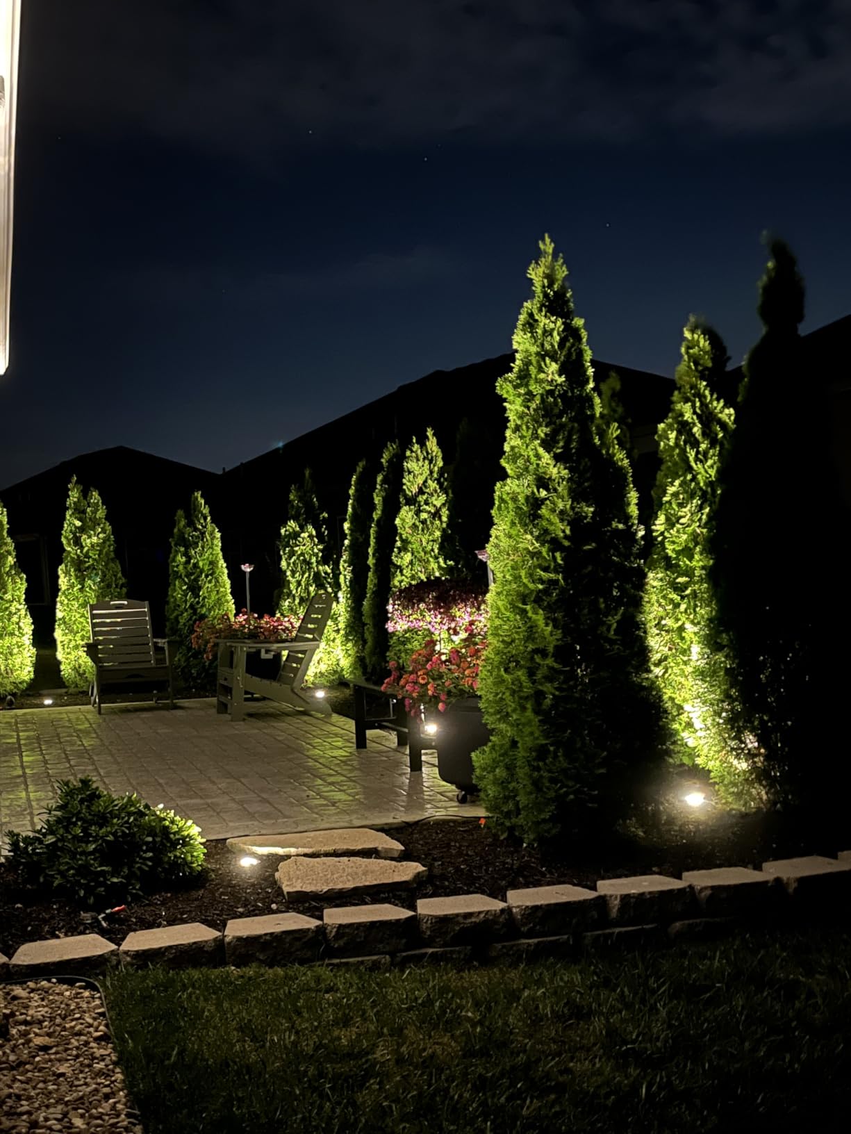 SUNVIE 12W Low Voltage Landscape Lighting Anti-Glare LED Well Lights(Grated Top) 12V-24V Waterproof Outdoor In-Ground Lights 3000K Landscape Lighting for Garden Yard Pathway 6 Pack with Connectors customer photo 1